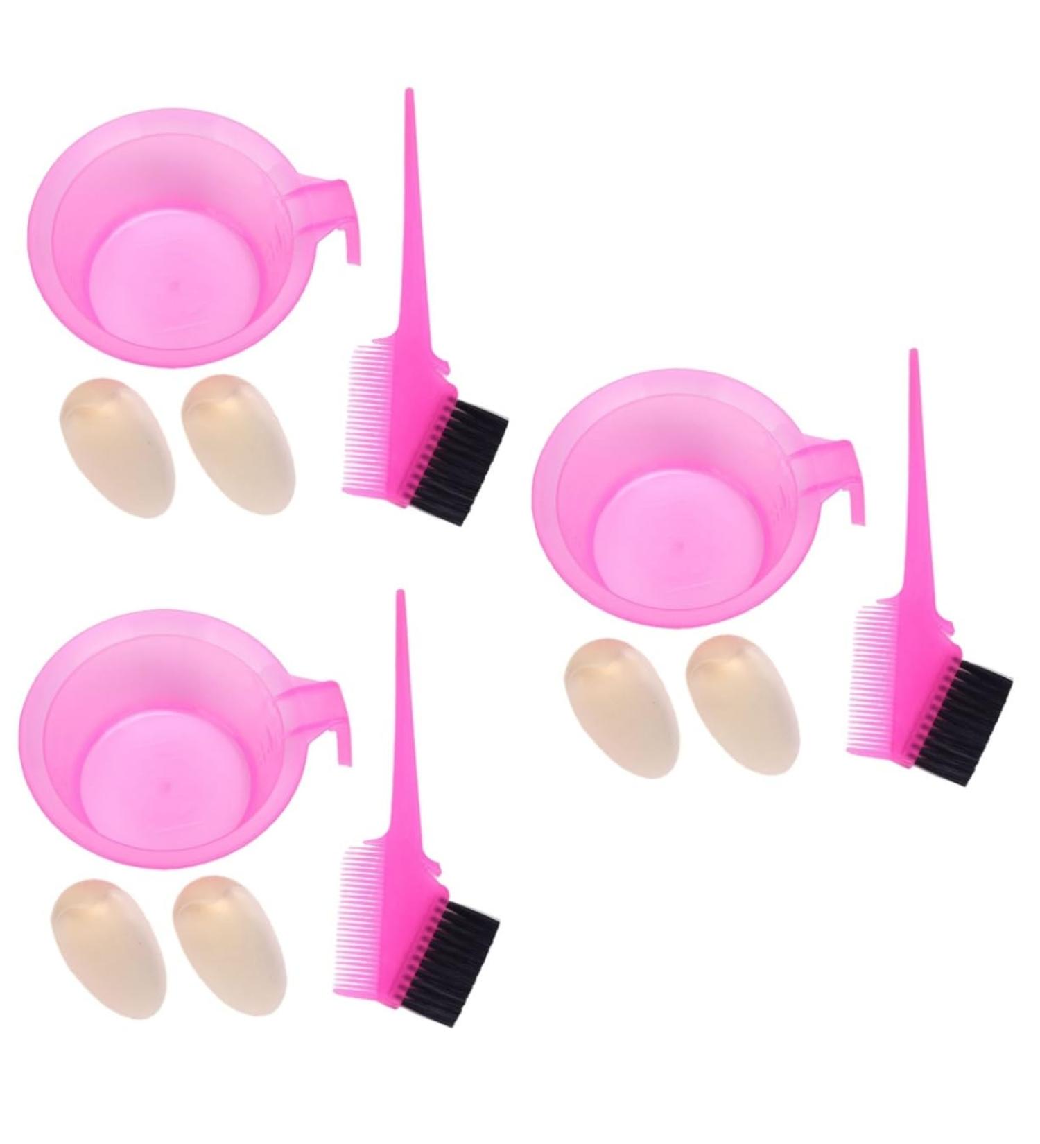 FRCOLOR 6 Sets Hair Dyes Hair Dye Hair Colour Spray Tools for Dyeing Hair Brush Hairdressing Salon Tool Brush for Dyeing Hair Main Set Comb Pink - Buy Online on GoSupps.com