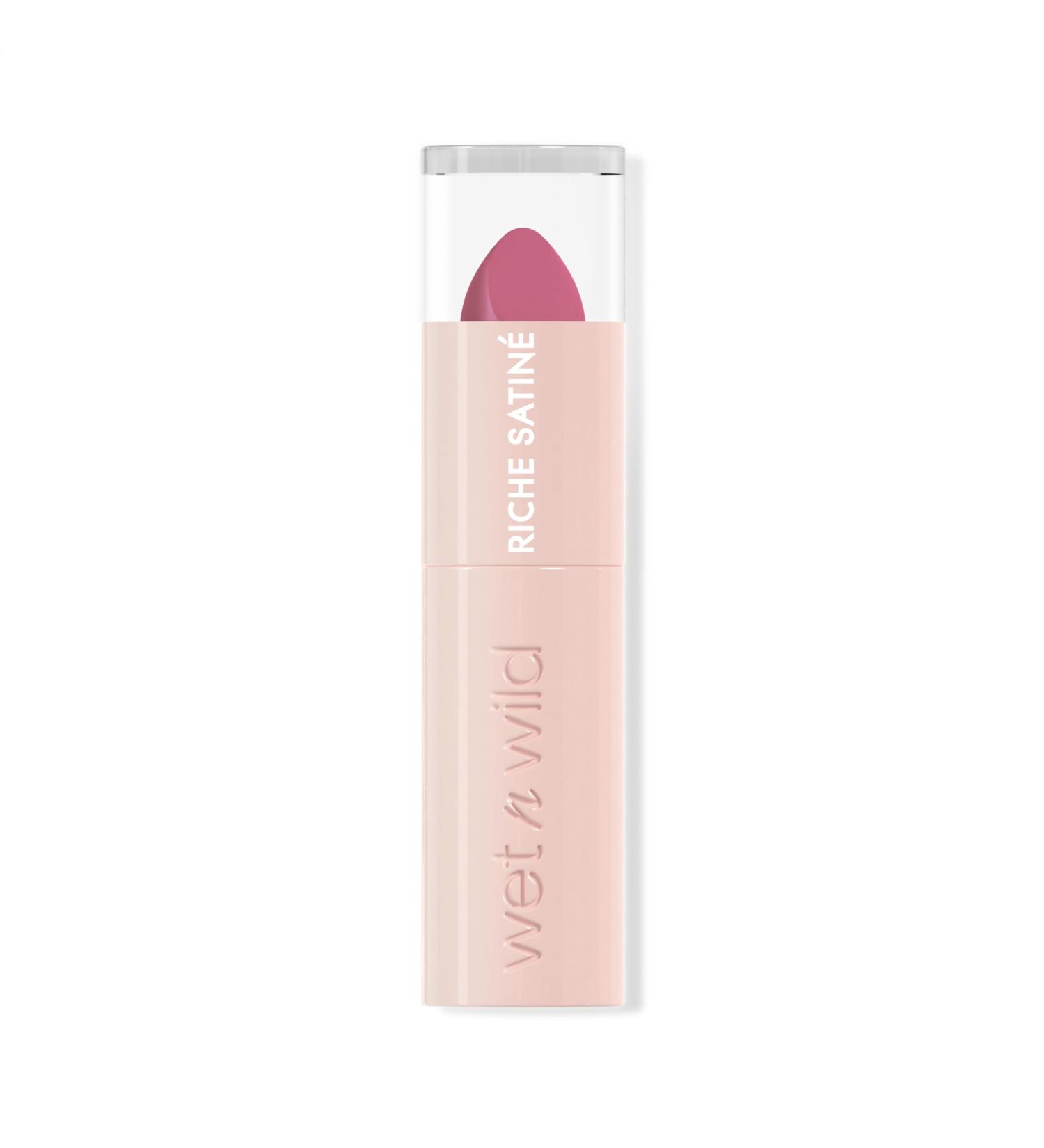 Wet n Wild Rich Satin Lip Colour Long-Lasting Lipstick with Satin Finish Non-Drying Moisturizing and Richly Pigmented Formula with Velvety Texture One in a Milli-Melon - Buy Online on GoSupps.com