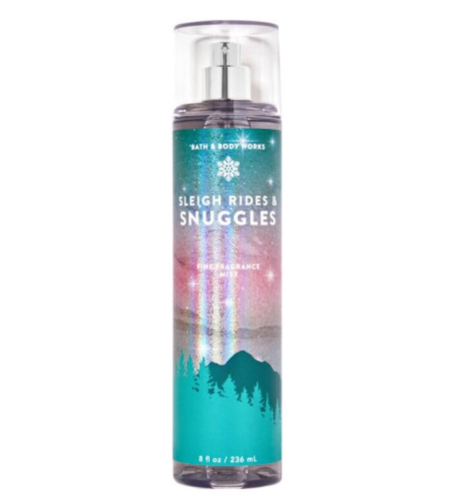 Bath & Body Works Fine Fragrance Body Spray Mist 8 fl oz / 236 mL (Sleigh Rides & Snuggles)