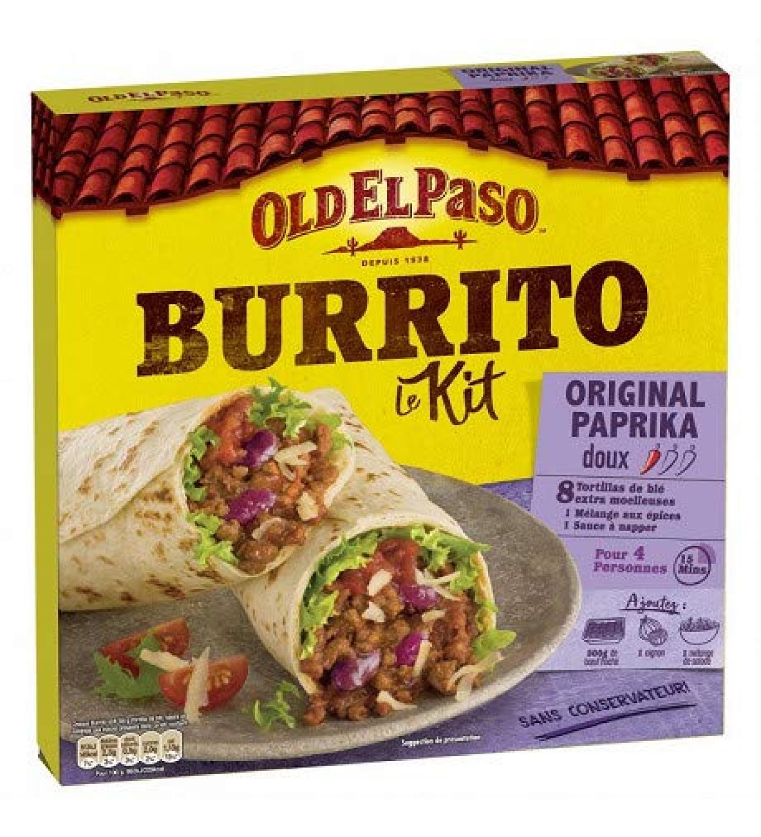 OLD EL PASO - Burrito Kit 510G - Pack of 3 - Sold as a Pack