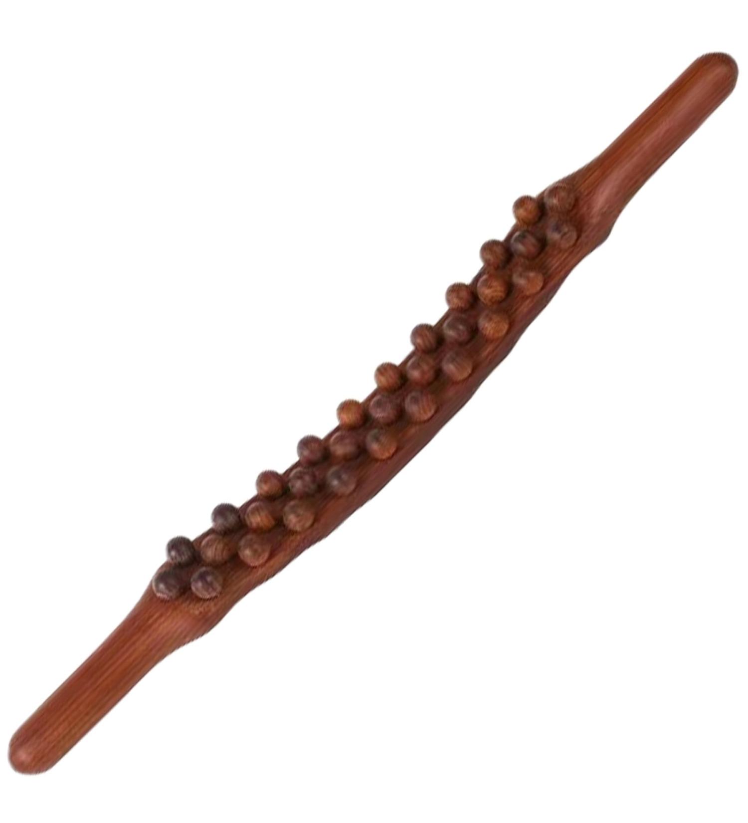 Holz Therapy Massage Tools - 31 Pearl Roller Stick & 23 Guasha Wooden Scooter for Lymphatic Drainage - Buy Online on GoSupps.com