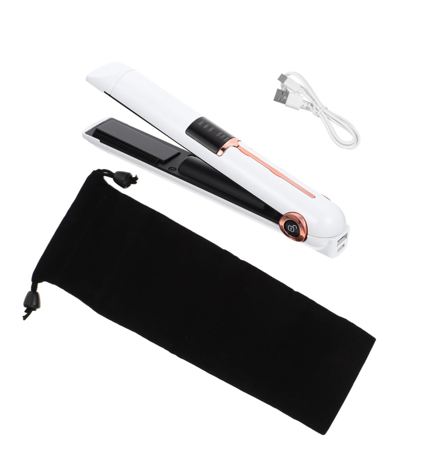 Baluue Curling Iron Mini Hair Crimper Travel Hair Straightener Professional Styling Tools Abs White 21X4X3.5CM White - Buy Online on GoSupps.com