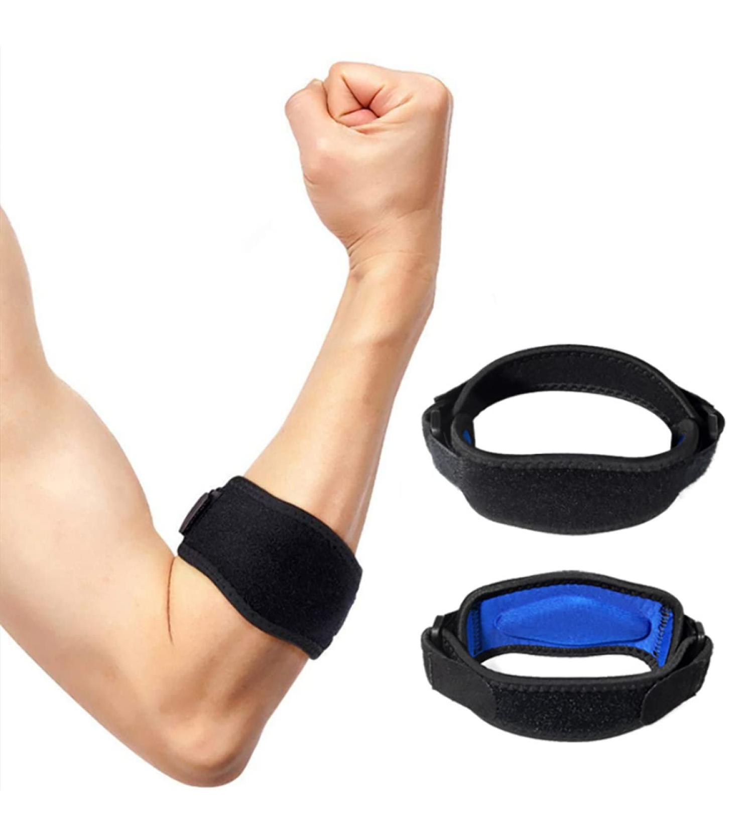 Elbow Bandages for Men - 2 Pack Tennis & Golfer's Arm Cuff | Relieve Pain & Improve Performance - Buy Online on GoSupps.com