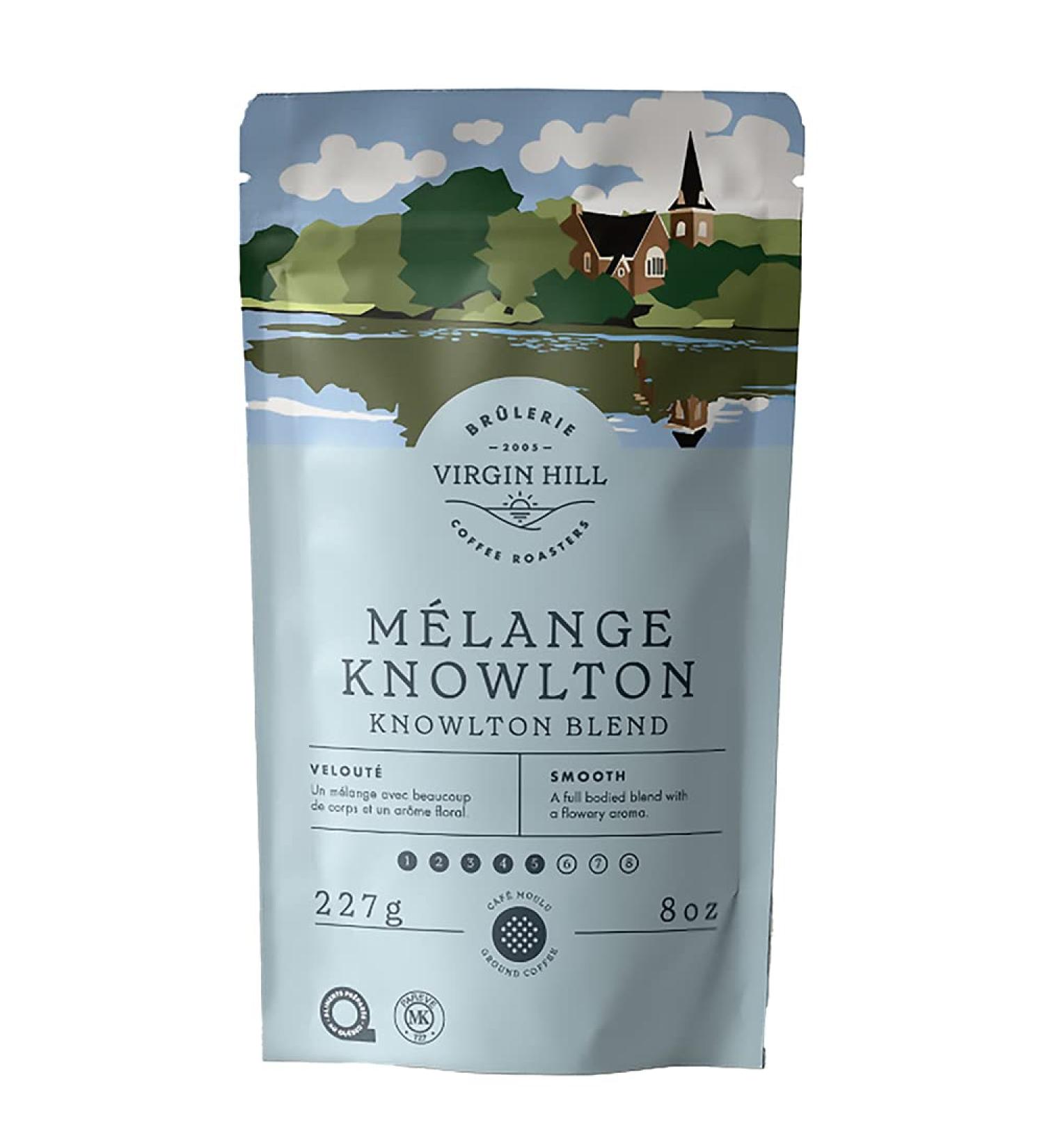 Virgin Hill Coffee - Knowlton Blend - Smooth Intensity & Medium Roast - Half Pound of High-Grade Ground Coffee - 8oz / 227 grams Ground 8 oz. / 227 grams - Buy Online on GoSupps.com