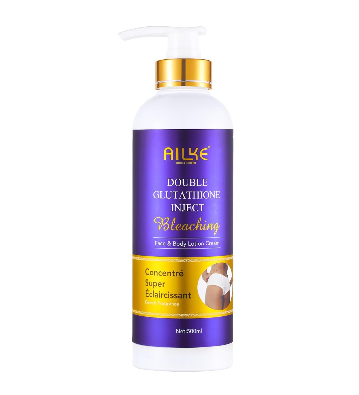  AILKE BOOST LUSTER Illuminating Body Cream with Glutathione Intense Moisturizing Nourishing Smooth Non-Greasy Body Cream for All Skin Types 500ml - Buy Online on GoSupps.com