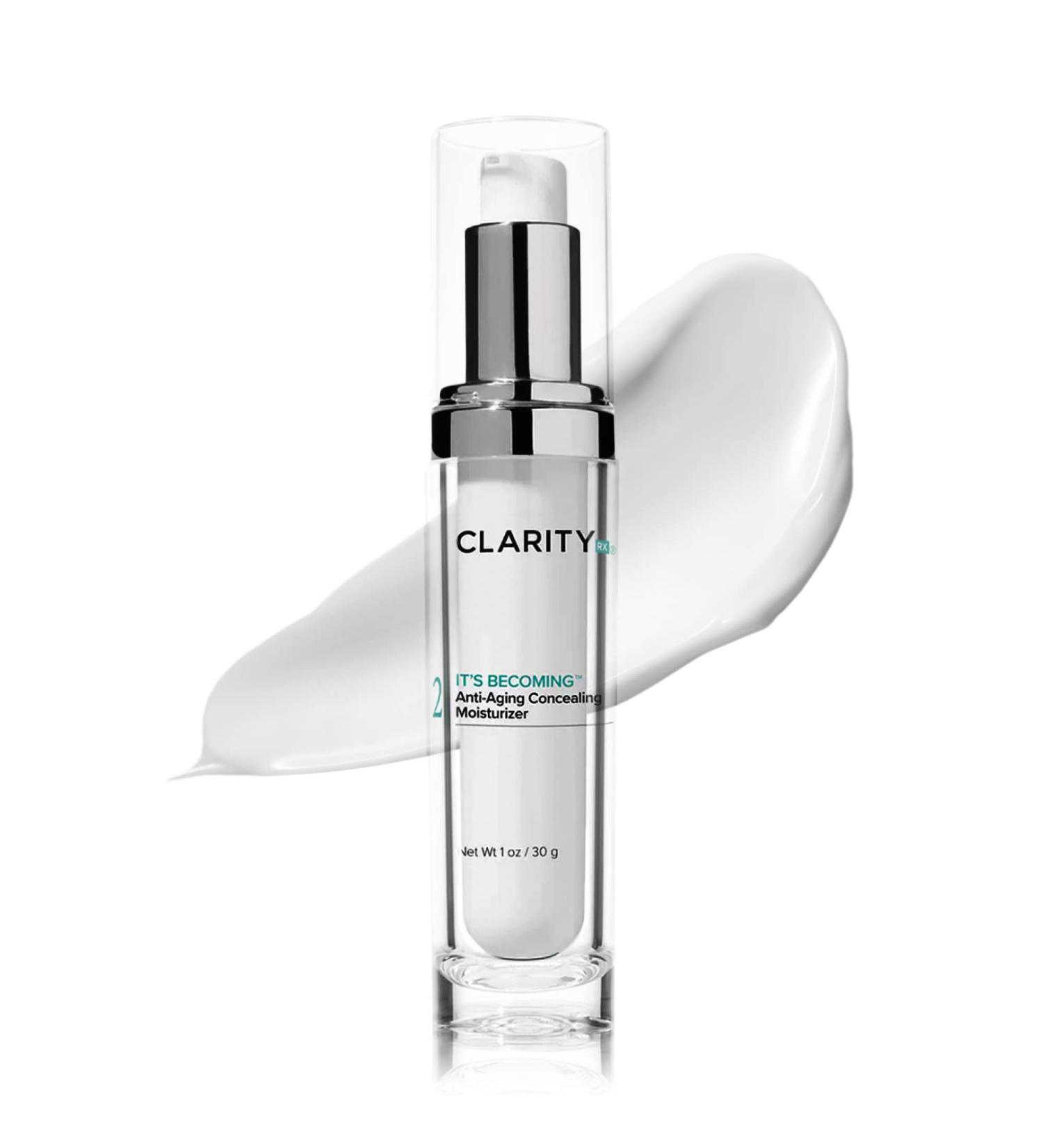 ClarityRx Anti Aging Tinted Moisturizer & Concealer | Plant Based | Paraben Free | Natural Skin Care - 4 oz - Buy Online on GoSupps.com