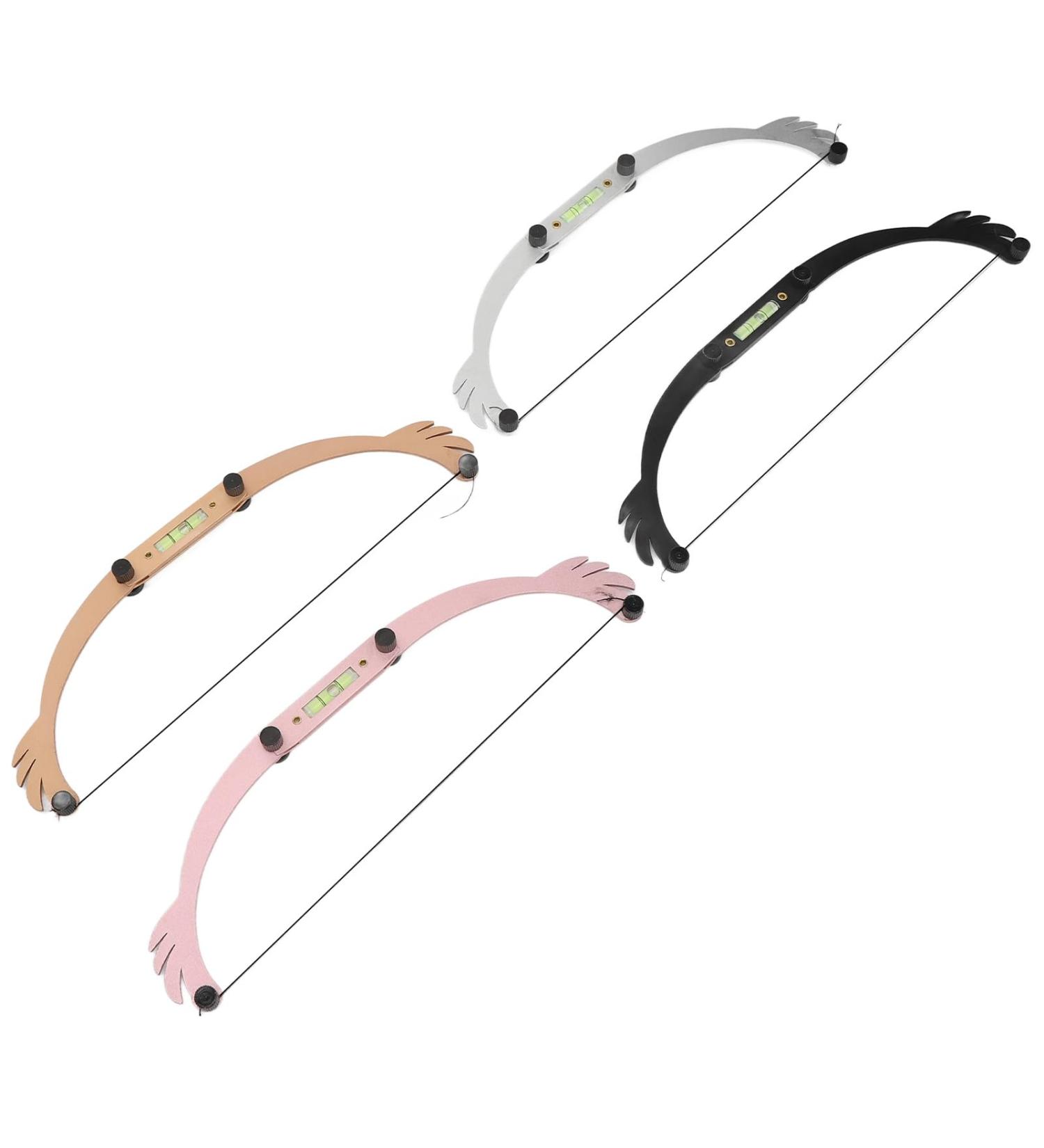 Eyebrow Line Makeup Ruler 4 Sets Aluminum Drawing Line Ruler for Eyebrows Home Makeup Artist - Buy Online on GoSupps.com