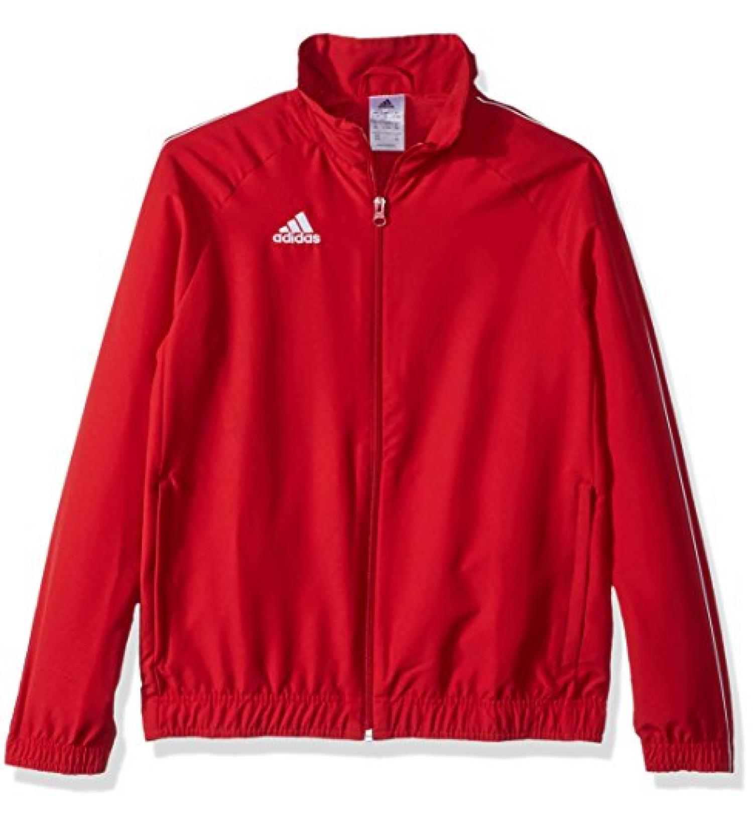 adidas Unisex-Child Soccer Core 18 Presentation Jacket - Power Red/White - Size Medium - Buy Online on GoSupps.com