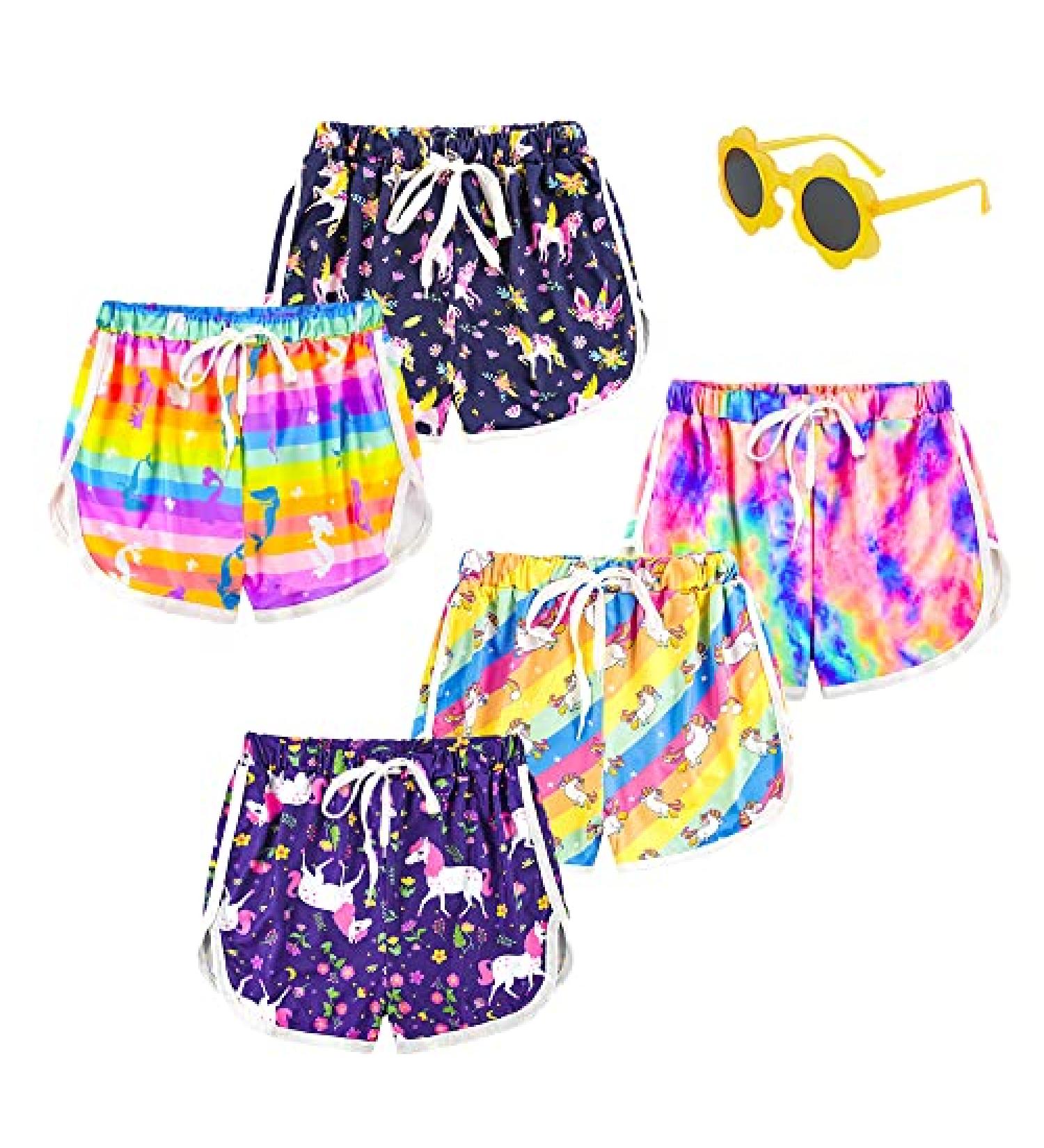 ZukoCert 5 Pack Girls Dolphin Shorts with Drawstring | Dry Running Shorts for Girls 5-14Years | Duqve 5-7 Years - Buy Online on GoSupps.com