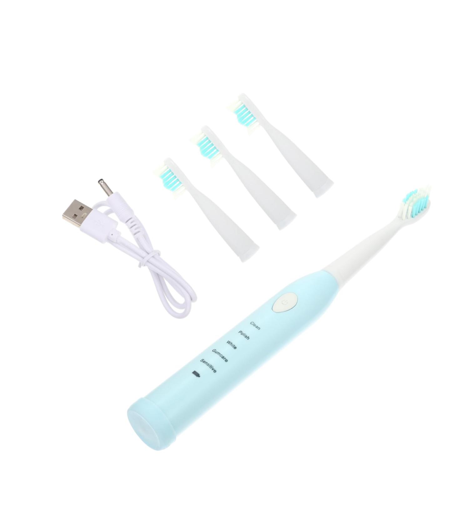 Buy HOMSFOU Electric Toothbrush for Children - Automatic Cleaning Brush in Blue | Safe & Fun Oral Care - Buy Online on GoSupps.com
