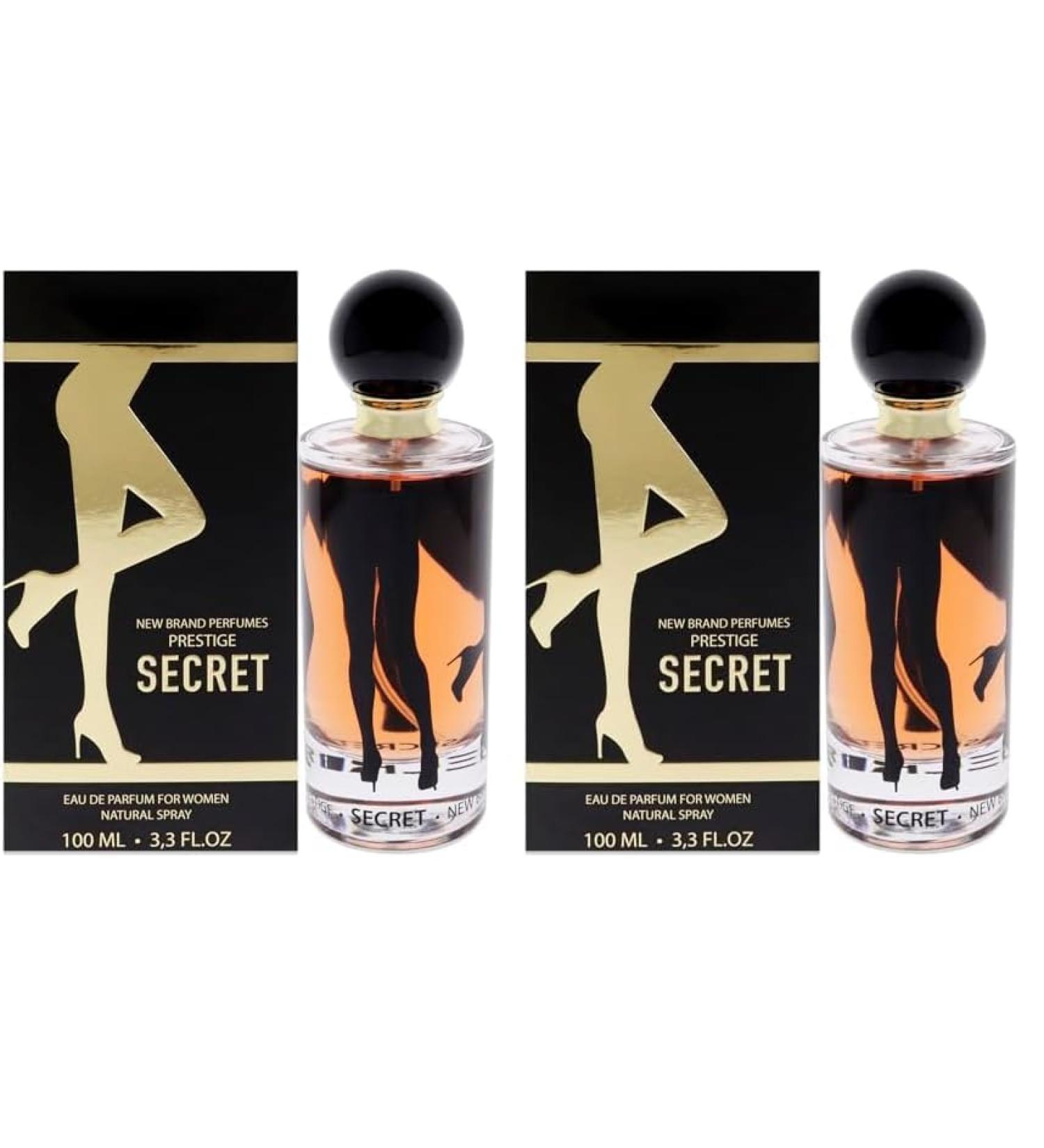 New Brand Perfumes Edp secret (l) 100 ml spr 3.30 Fl Oz (Pack of 2) 3.3 Ounce (Pack of 2) - Buy Online on GoSupps.com