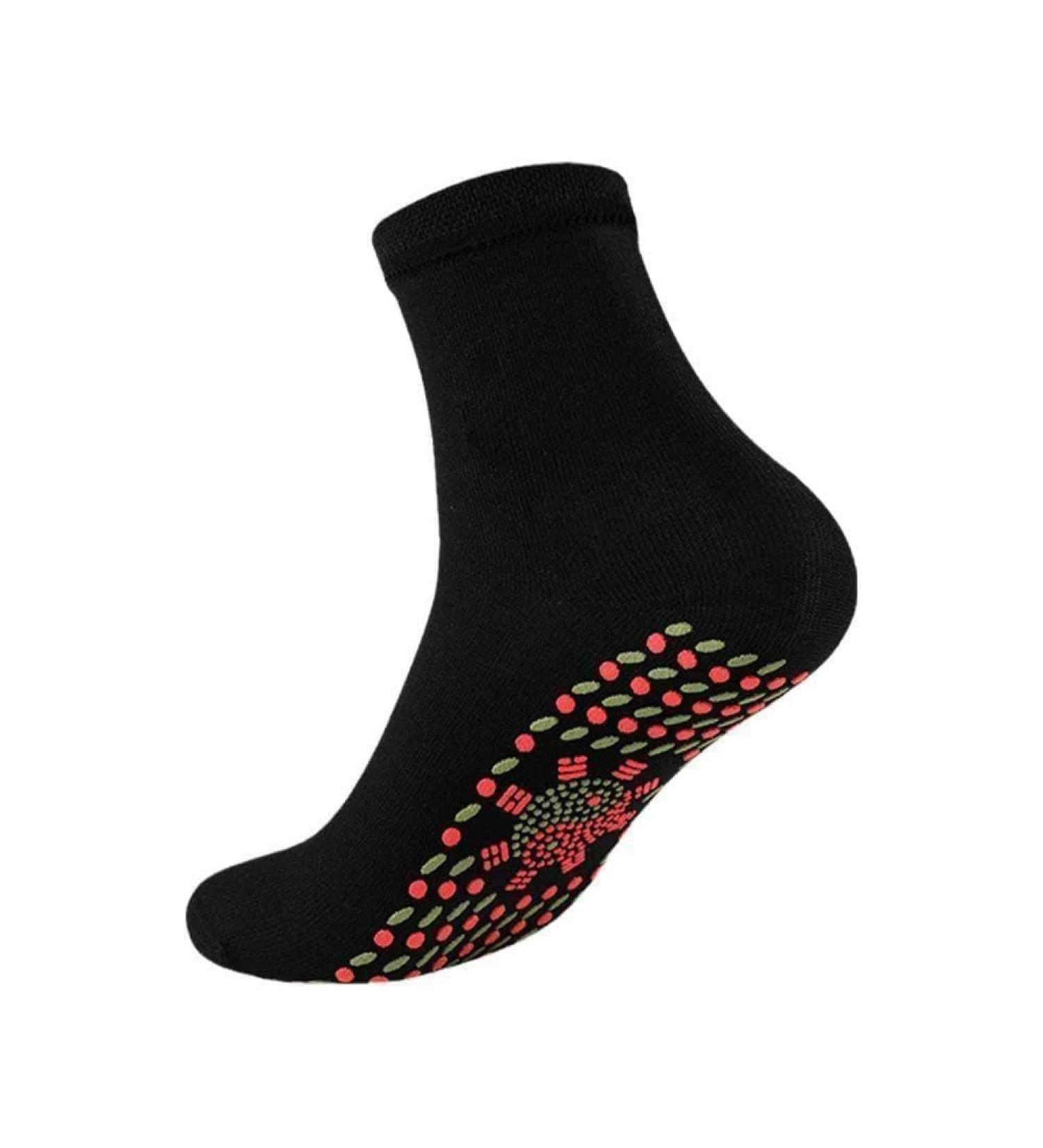 Men & Women Winter Self-Heating Magnetic Turmaline Socks | Comfortable Warm Foot Care & Massage Therapy - Buy Online on GoSupps.com
