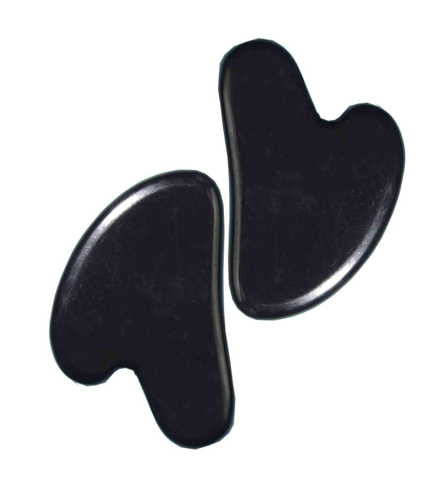 Premium Gua Sha Tool for Face Natural Jade & Black Stone Facial Sculpting for Jawline Puffiness & Double Chin Reduction | Ideal Eye Massager - Buy Online on GoSupps.com