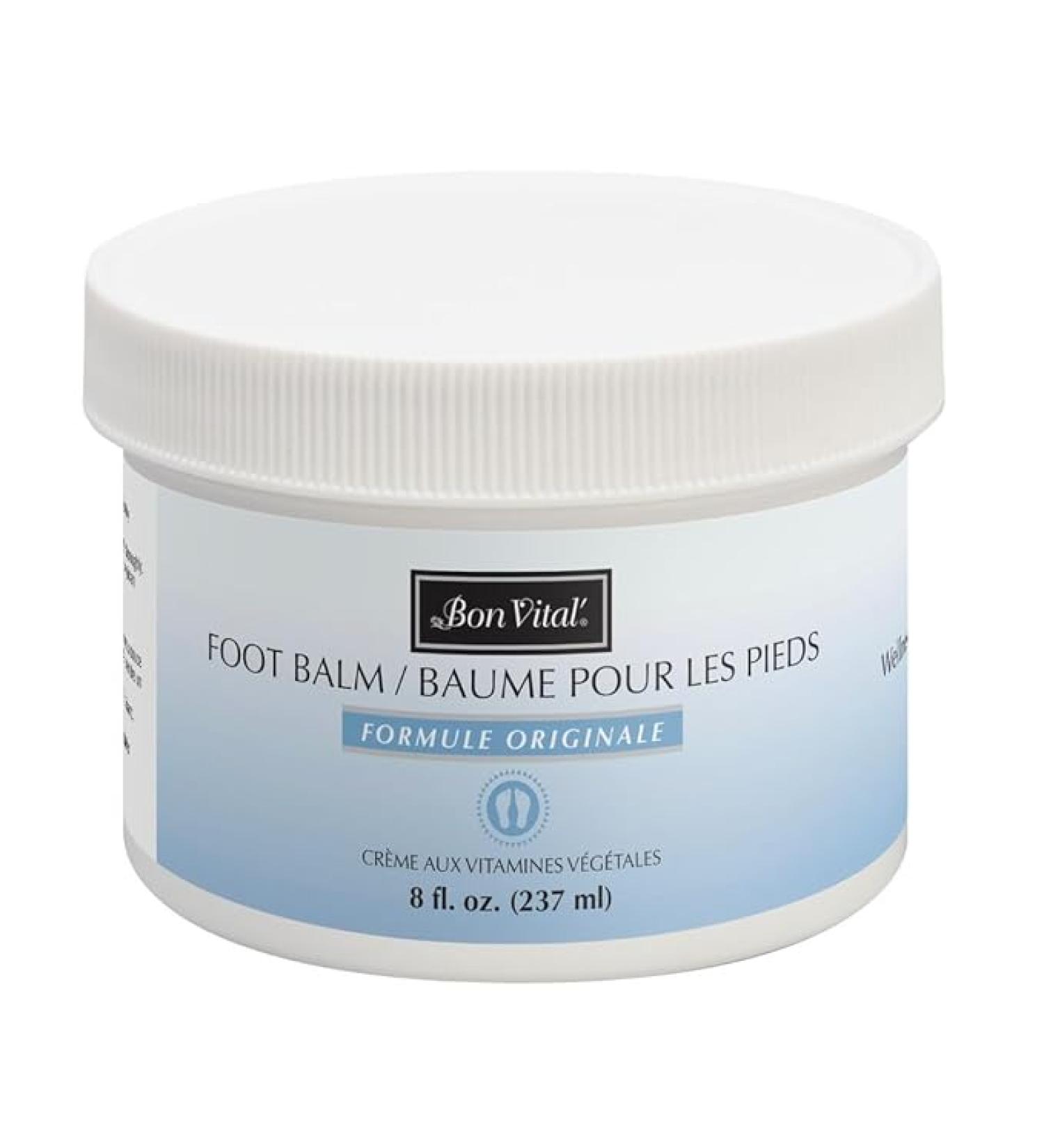 Bon Vital' Original Foot Balm 3.38oz - Moisturizing Cream for Dry Skin & Cracked Heels | Speed Healing of Blisters & Abrasions on Heel | Increase Circulation in Feet - Buy Online on GoSupps.com
