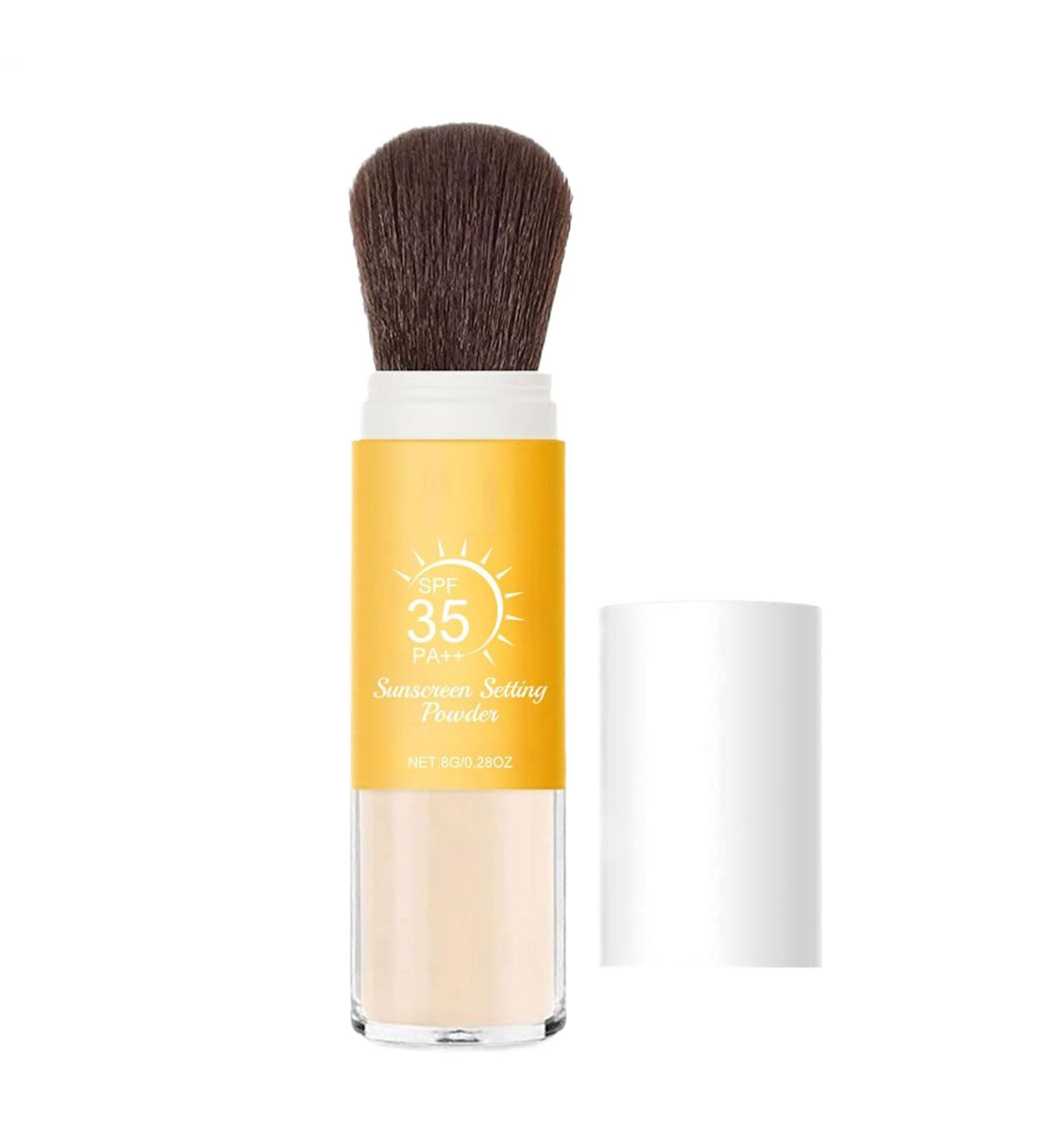 SPF fixing powder sun powder for sensitive skin longlasting oilfree matte transparent travel format mineral cosmetics under makeup and for hair - Buy Online on GoSupps.com