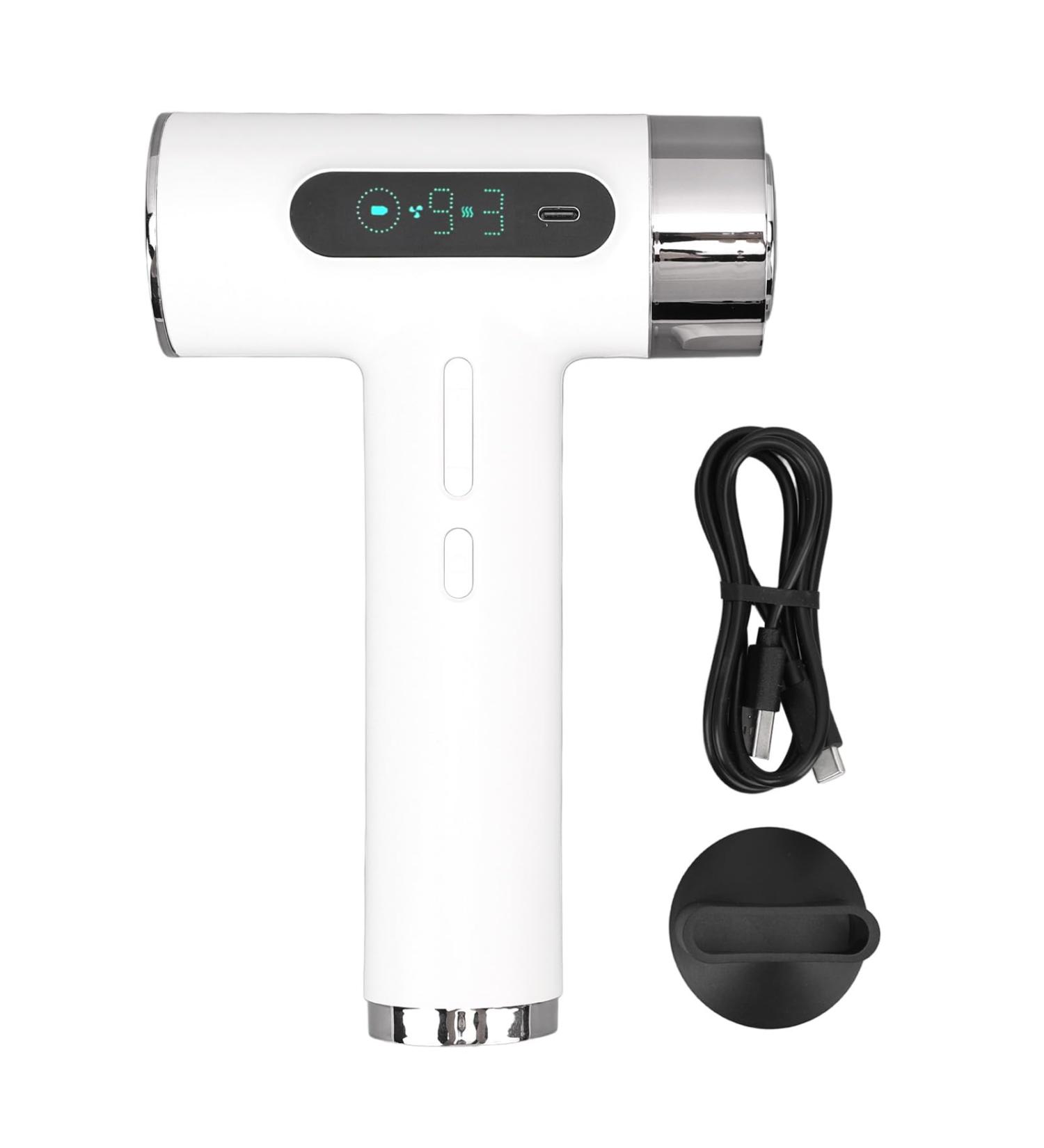 Cordless Hair Dryer Hair Dryer with Diffuser 300W 100000RPM USB RechargeableIonic Blow Dryer for Fast Drying Portable Blow Dryer with 9 Wind Speeds and 3 Temperature - Buy Online on GoSupps.com