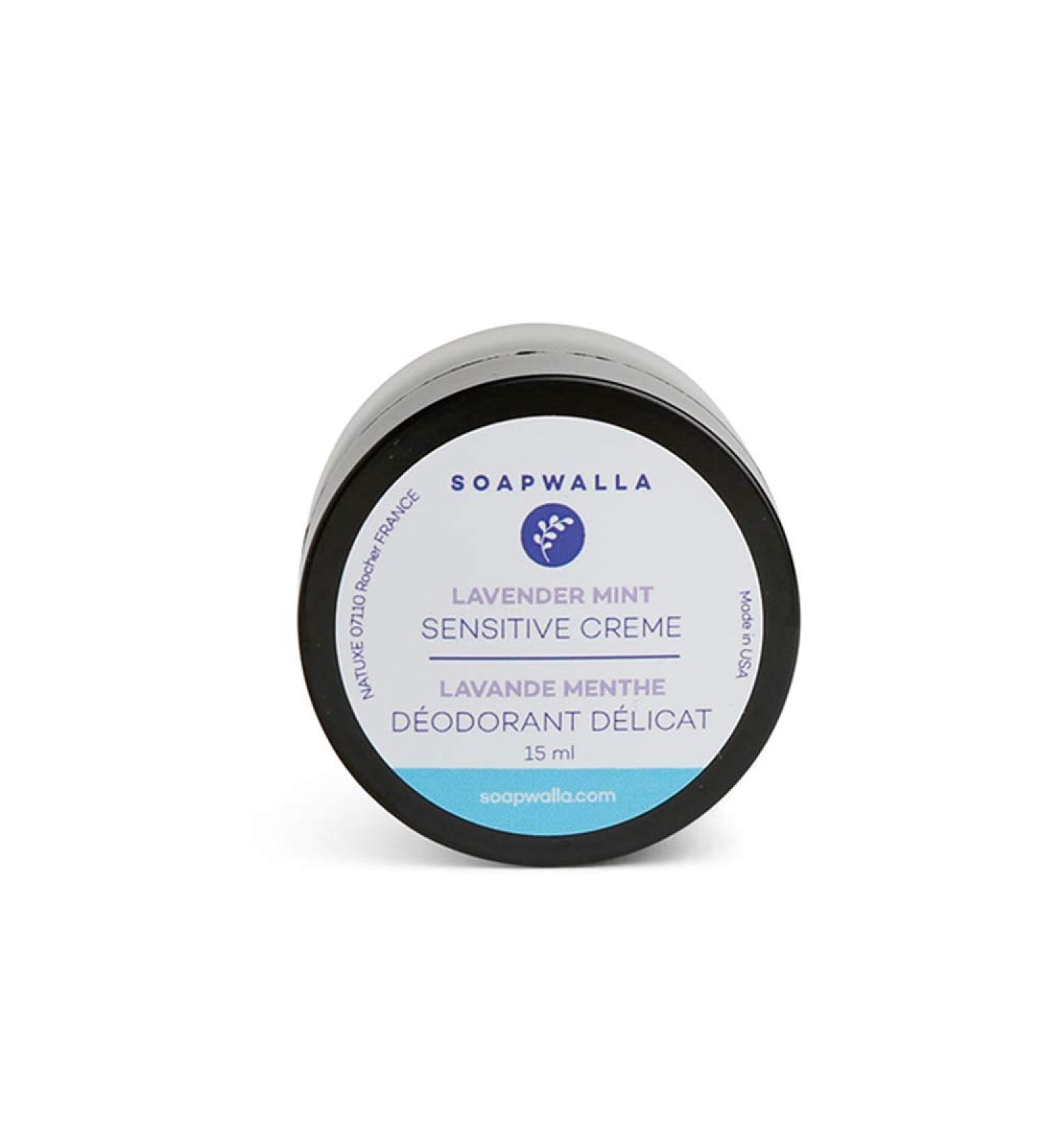 Organic / Vegan Sensitive Skin Deodorant Cream (Lavender Mint Baking Soda-Free) - 0.5 oz Travel Size - Buy Online on GoSupps.com