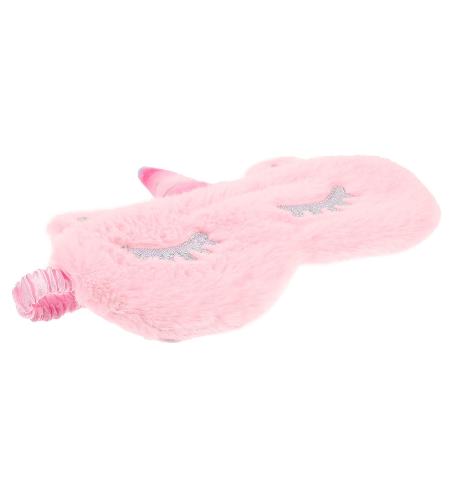 Masque De Sommeil En Peluche Motif Licorne Rose Bandeau De Nuit lastique Et L ger Couvre-yeux Confortable Sans Pression Pour Dormir Voyager Sieste Gar on Et Filles - Buy Online on GoSupps.com