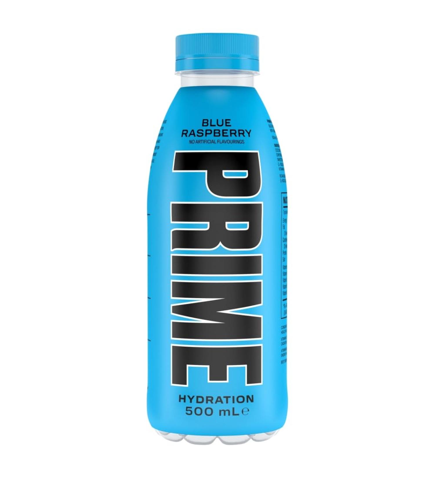 Prime hydration drink 500ml Blue Raspberry Blue Raspberry 500 ml (Pack of 1) - Buy Online on GoSupps.com