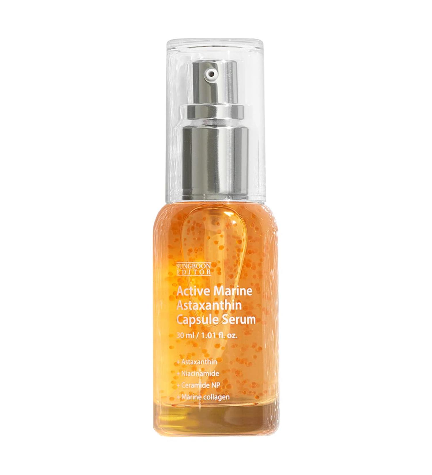 Marine Astaxanthin Capsule Serum - Melasma Care for Bright Skin | Natural Moisturizing Vitamin Skin Care - 30ml/1.01fl.oz - Buy Online on GoSupps.com