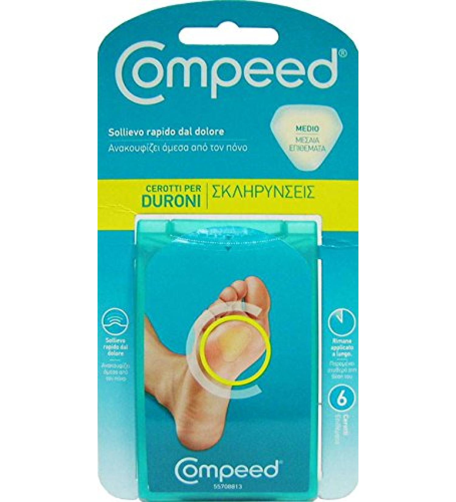 12 x COMPEED Treatment Calluses Medium Size 6 Pieces