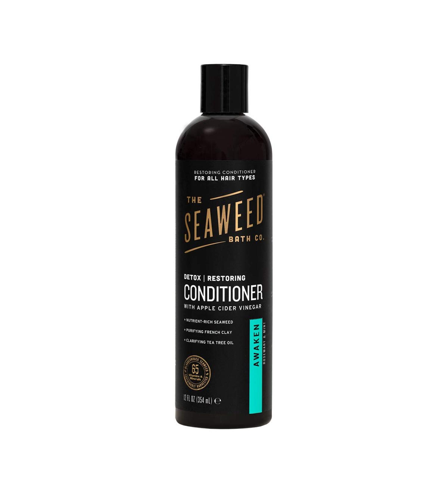 Detox Restoring Conditioner | Seaweed Bath Co. | Rosemary & Mint | Vegan, Paraben-Free, 12 oz - Buy Online on GoSupps.com