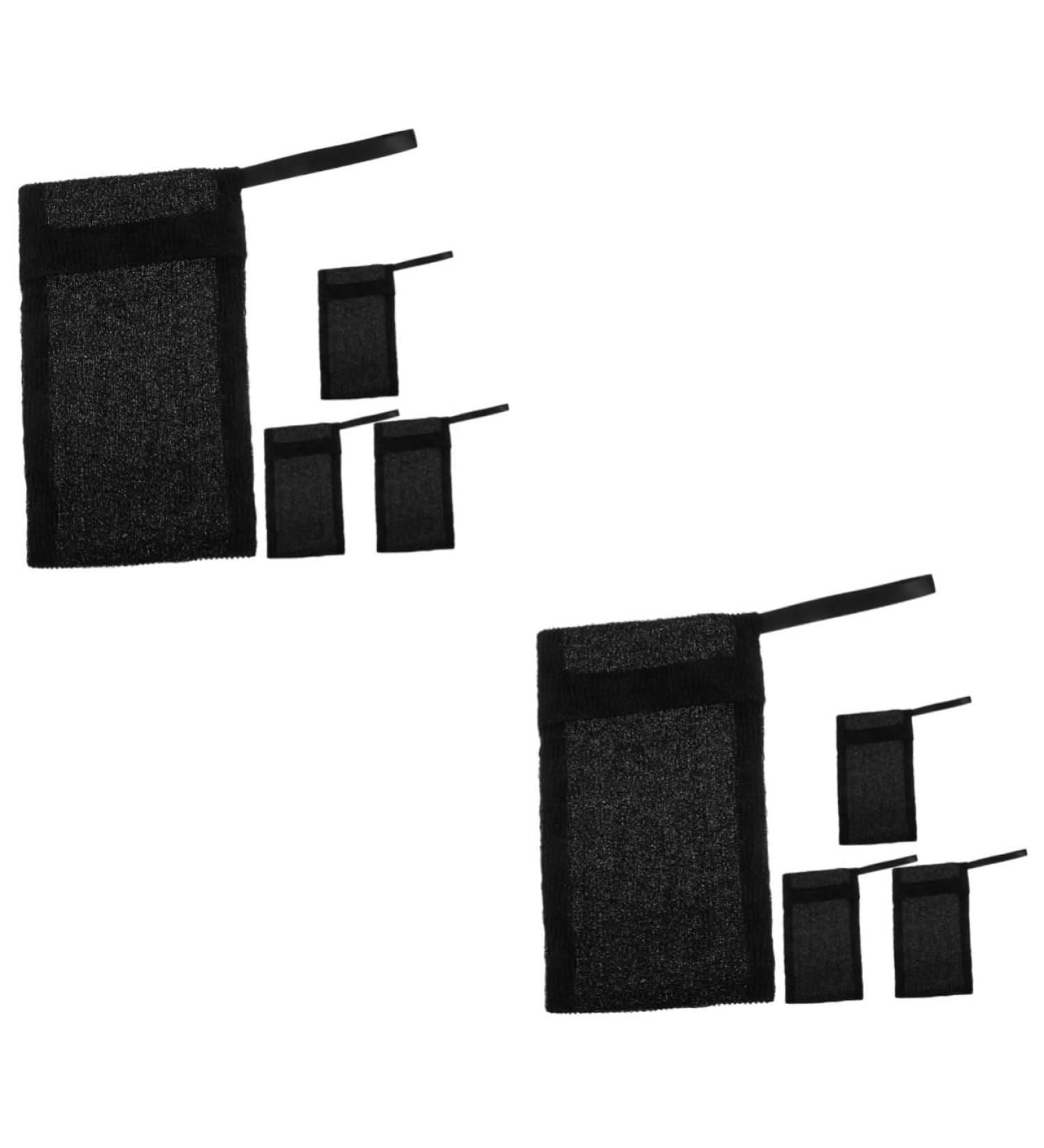 Baluue 8 Pcs Soap Foaming Mesh Bag Soap Bags for Soap Bars Soap Scrubber Pouch Foam Soap Nylon Fiber Black - Buy Online on GoSupps.com