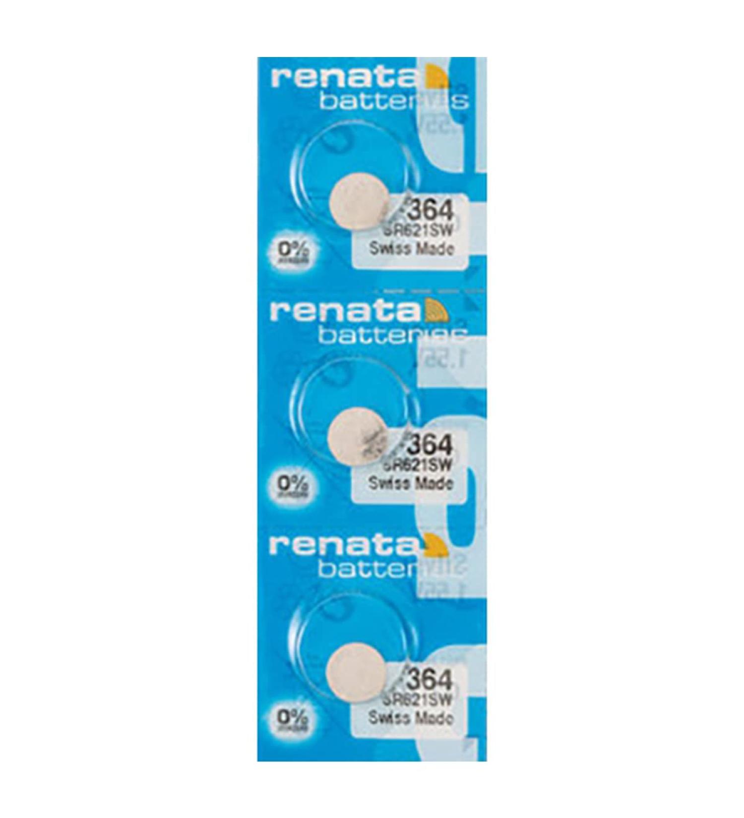 Renata 364 SR621SW Swiss Watch Battery - 3pcs | High Quality 1.55V - Fast International Shipping - Buy Online on GoSupps.com