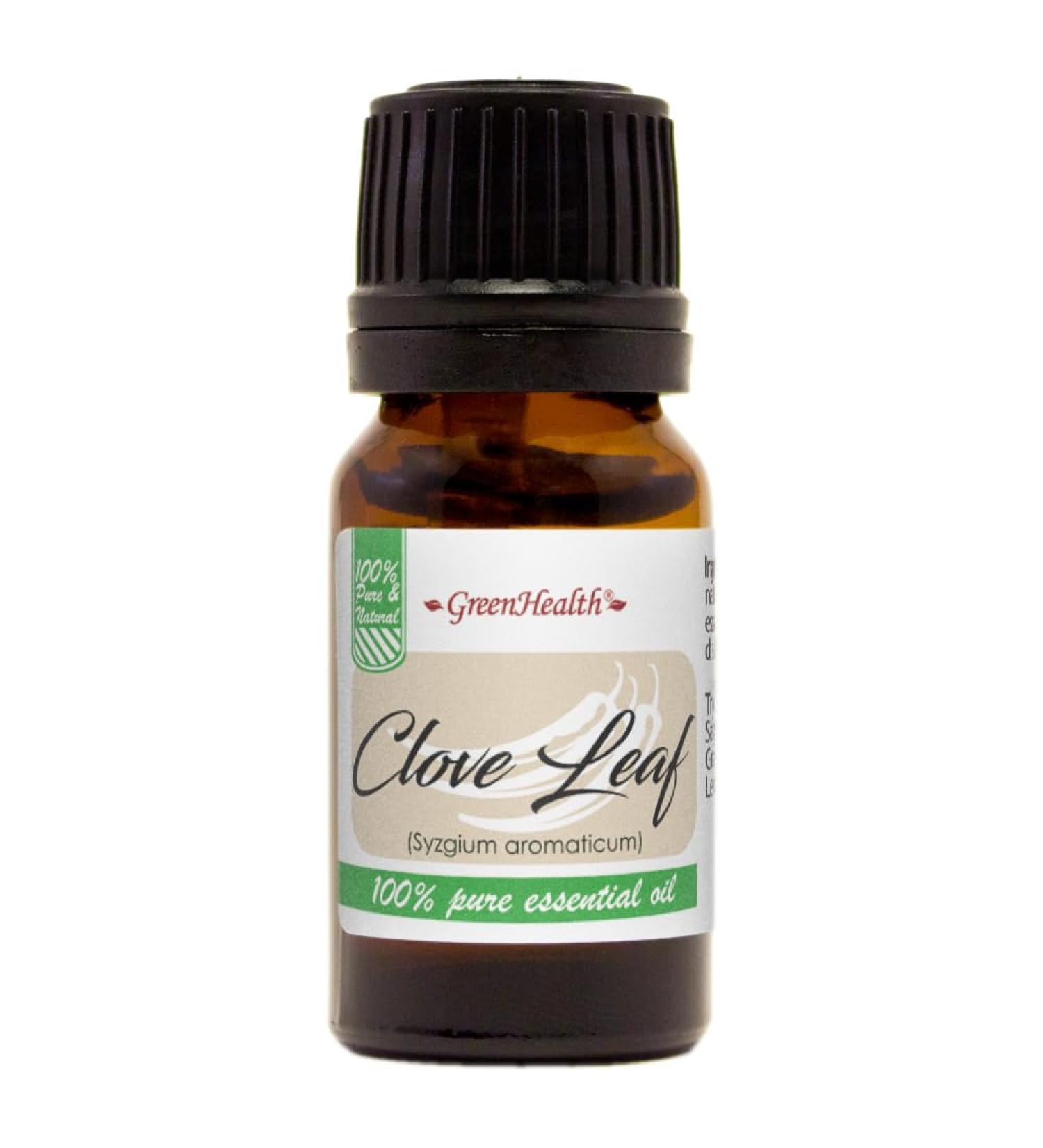 GreenHealth Clove Leaf 1/3 fl oz (10 ml) Glass Bottle 100% Pure Essential Oil - Buy Online on GoSupps.com