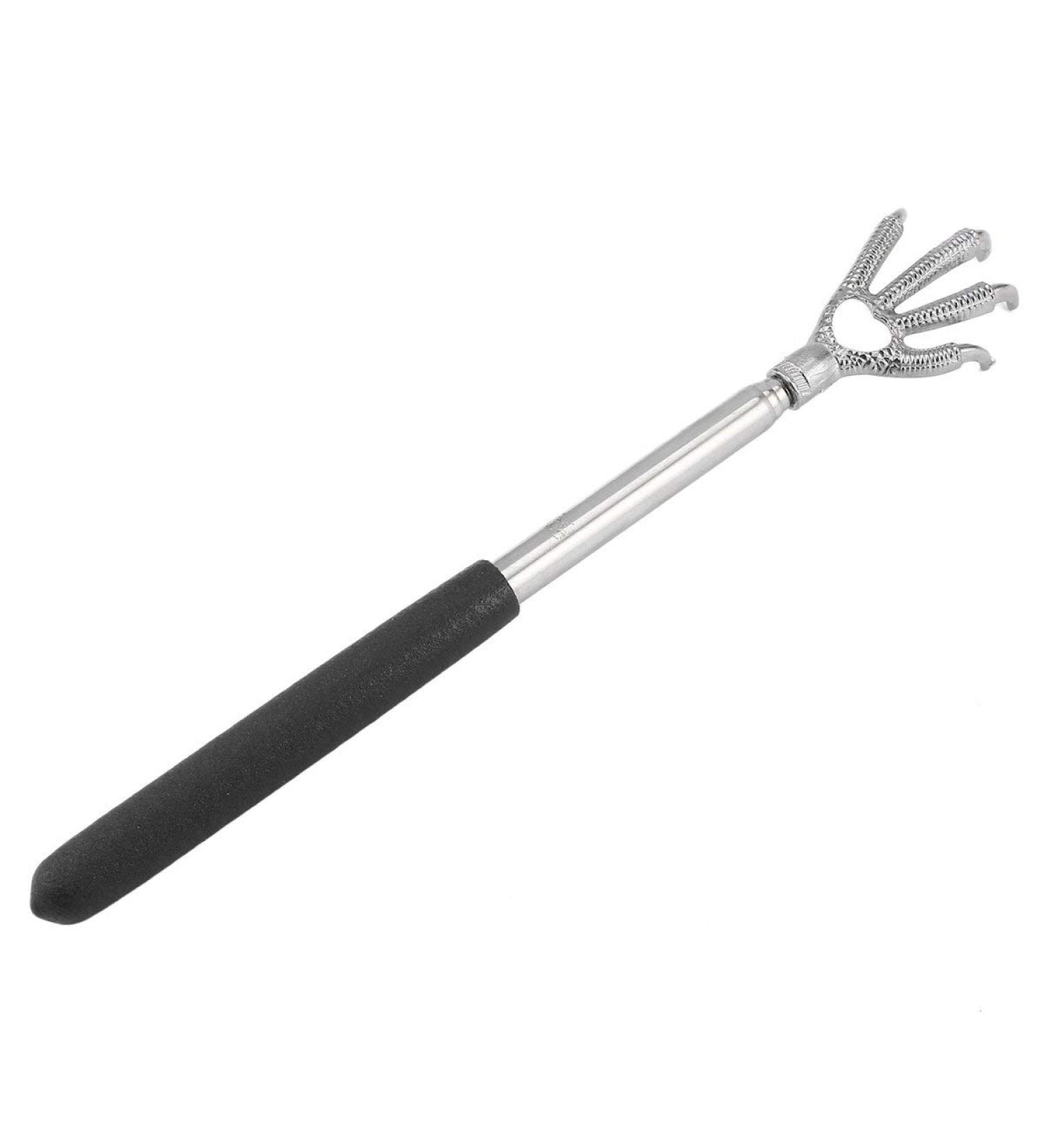 Greatangle Compact Telescopic Claw Massager - Adjustable Stainless Steel Back Scratcher (22-58cm) - Portable Massage Hand Claw in Black - Buy Online on GoSupps.com
