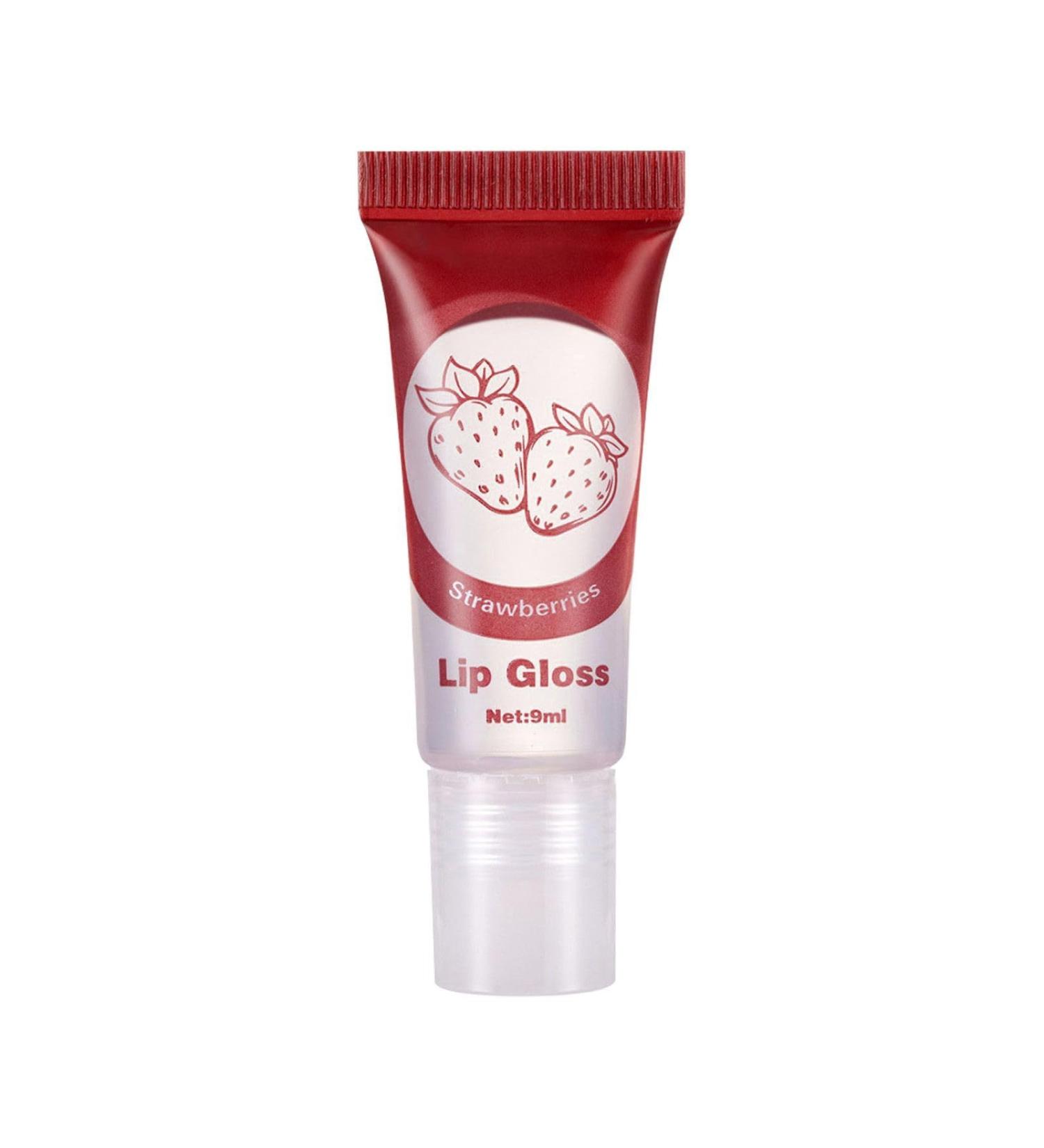  Generisch Fruit Flavored Lip Gloss Set Long Lasting Hydrating Nourishing Oil Soft Smooth Hydrating Lipstick For Dry Lips Balm 9 ml Baume l vres avec couleur rouge (E A) - Buy Online on GoSupps.com