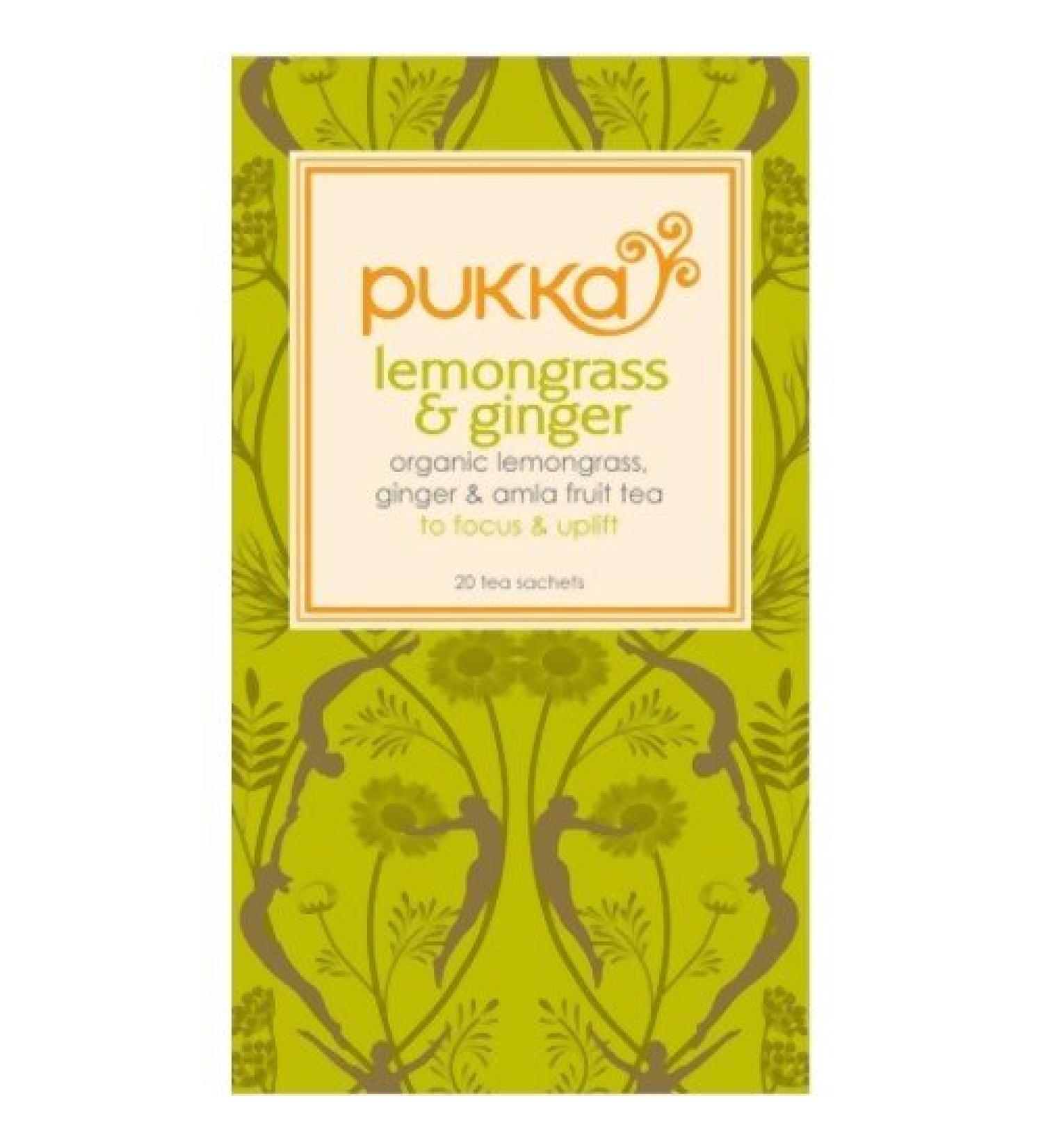 Pukka Herbs Ltd. - Lemongrass & Ginger Tea 20 sachets