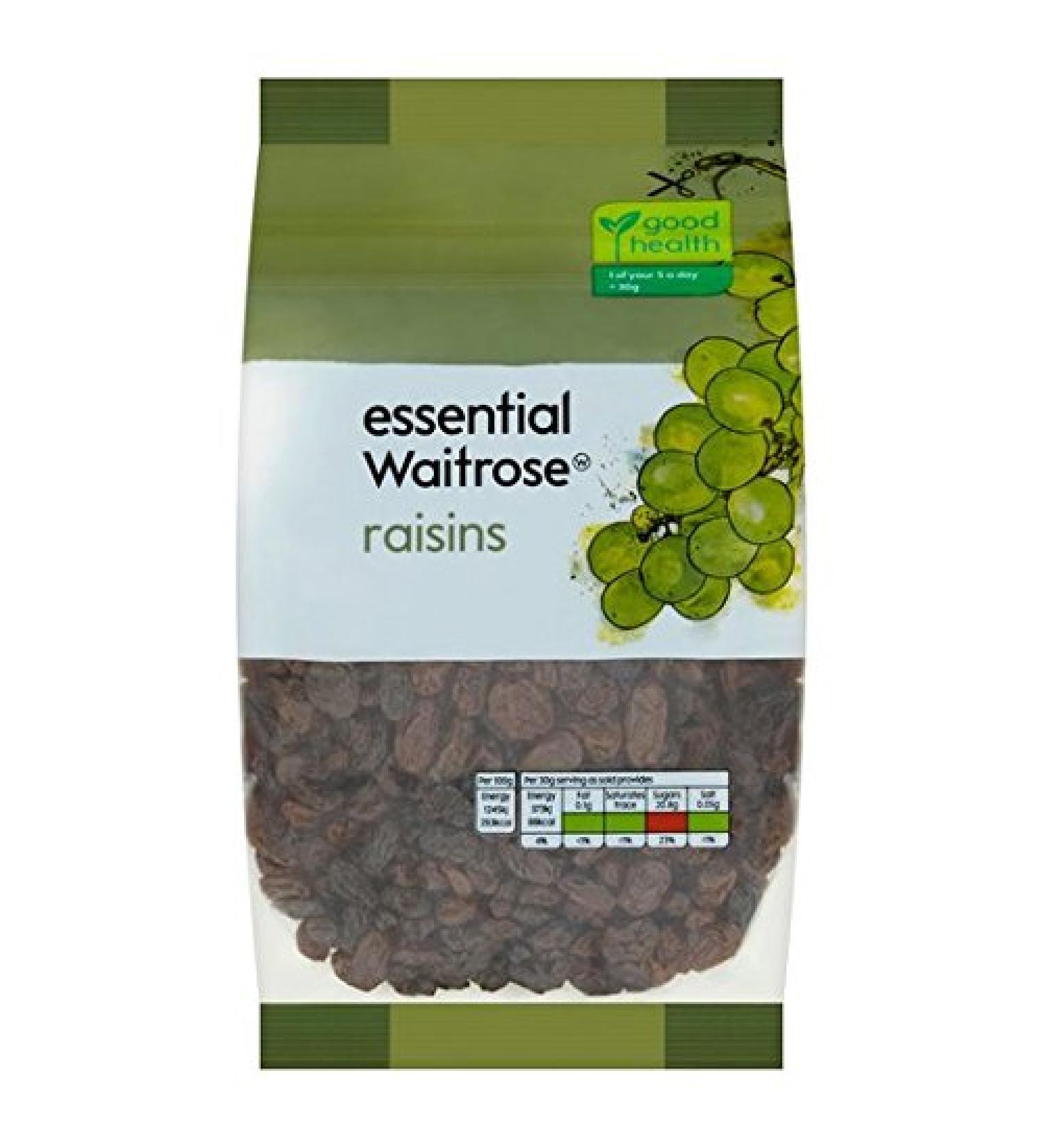 Waitrose Californian Raisins Essential 500g