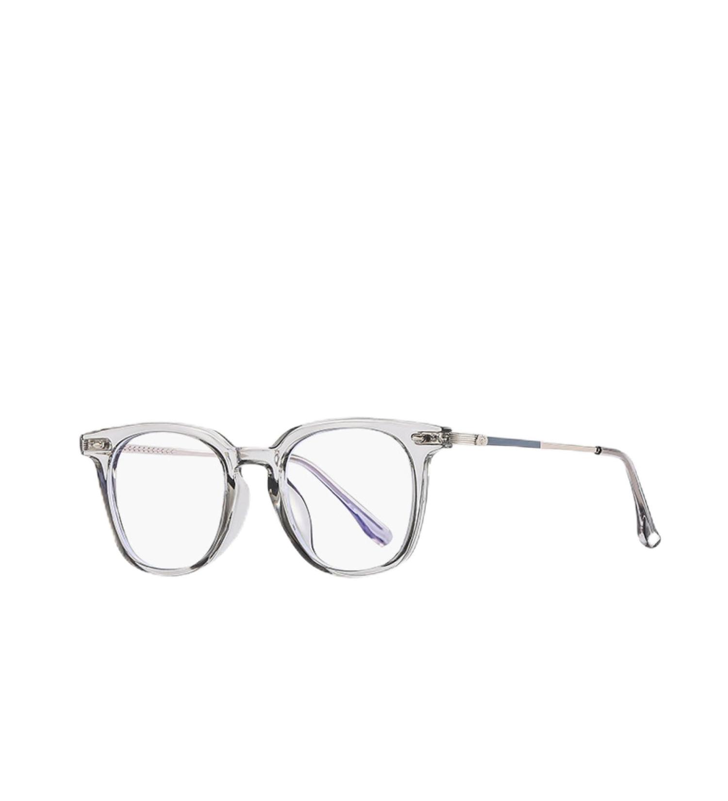 SERONI Metal Temples TR90 Round Frame Blue Light Blocking Glasses for Men & Women - Anti-UV Computer & Reading Glasses - Gray 52mm - Buy Online on GoSupps.com