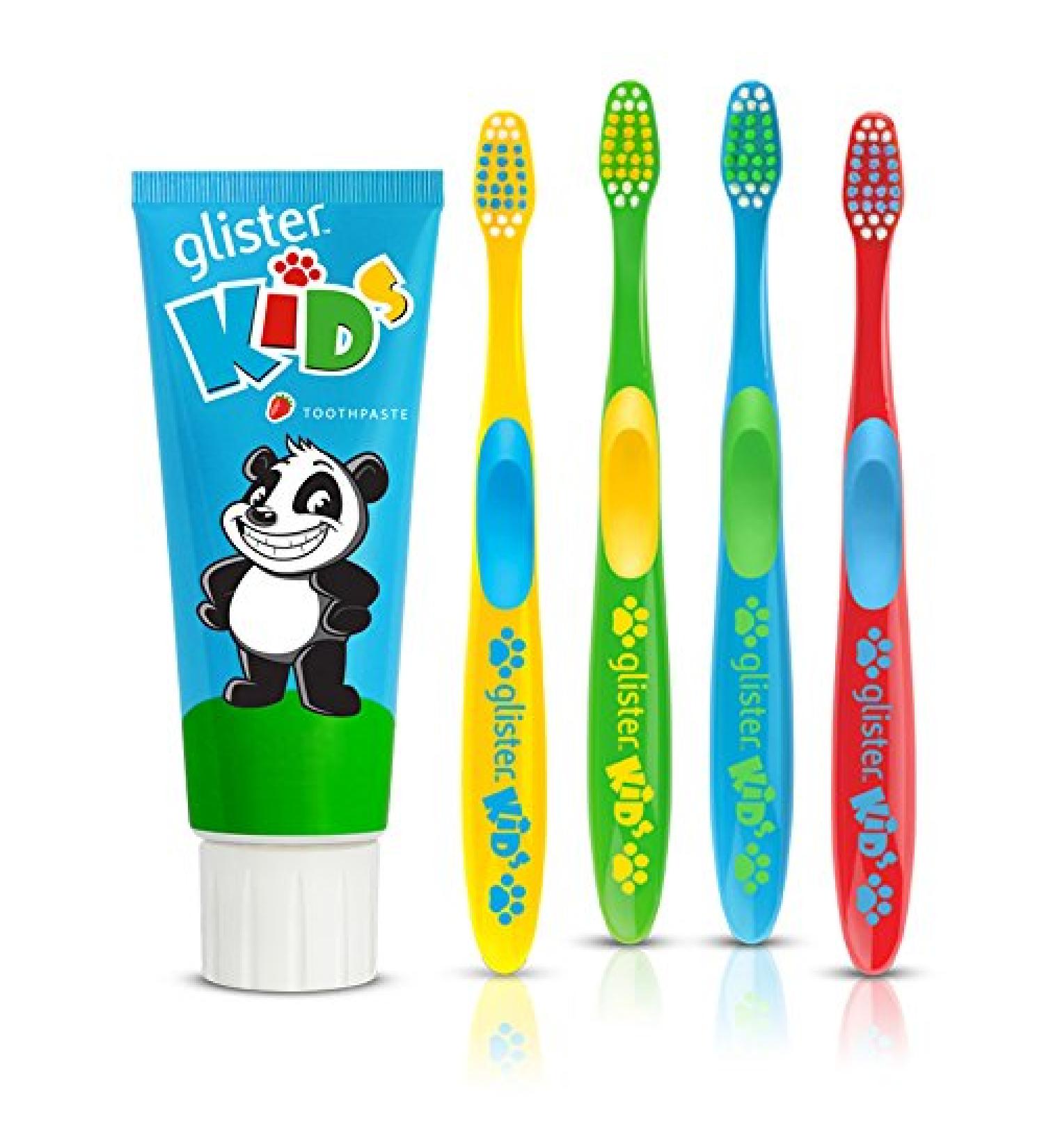 Glister Kids Children's Toothpaste and Toothbrush Set "Happy Smile"