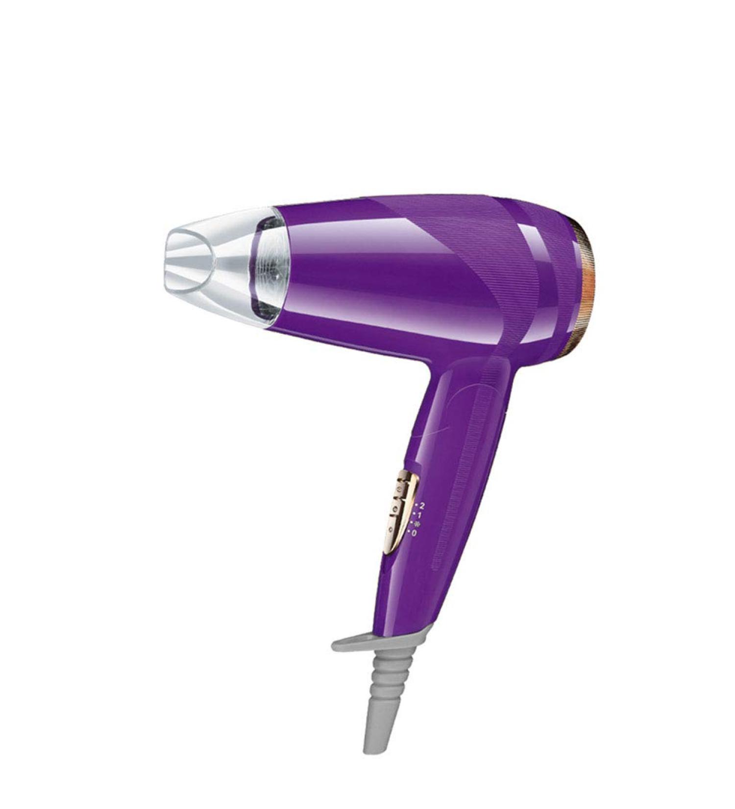 Folding Hairdryer 1000W Powerful Hair Dryer Portable Travel Fast Drying Hair Lightweight Quiet Blow Dryer Hot/Cold DC Motor with Compact Small Mini Hair Dryer for Household Dorm Room Purple small gift - Buy Online on GoSupps.com