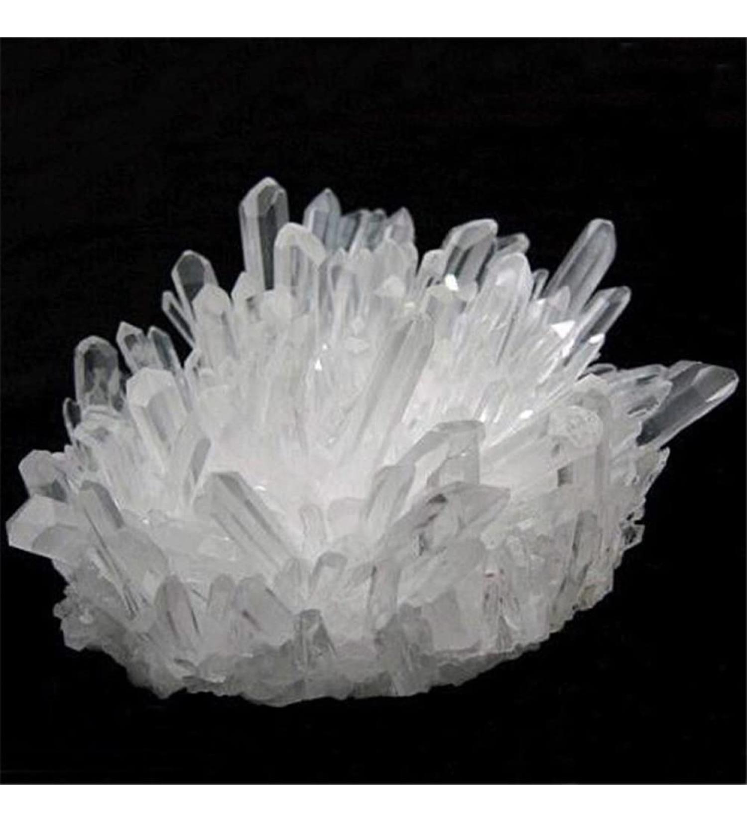 Natural Crystal Cluster Raw Quartz White Stones Crystal Point Specimen Home Decoration Raw Crystals NaturalReiki Decoration Home Goods (Size : 300-350g)
