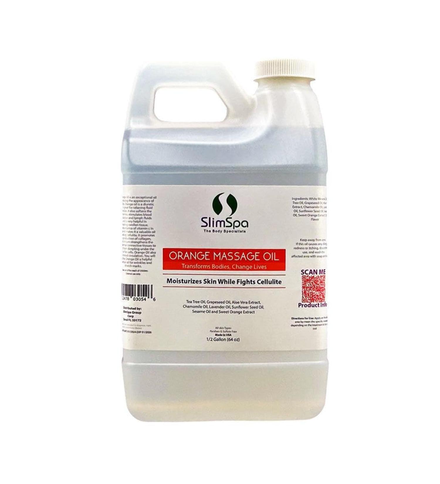 Orange Massage Oil 64 oz (1/2 Gallon) - Buy Online on GoSupps.com