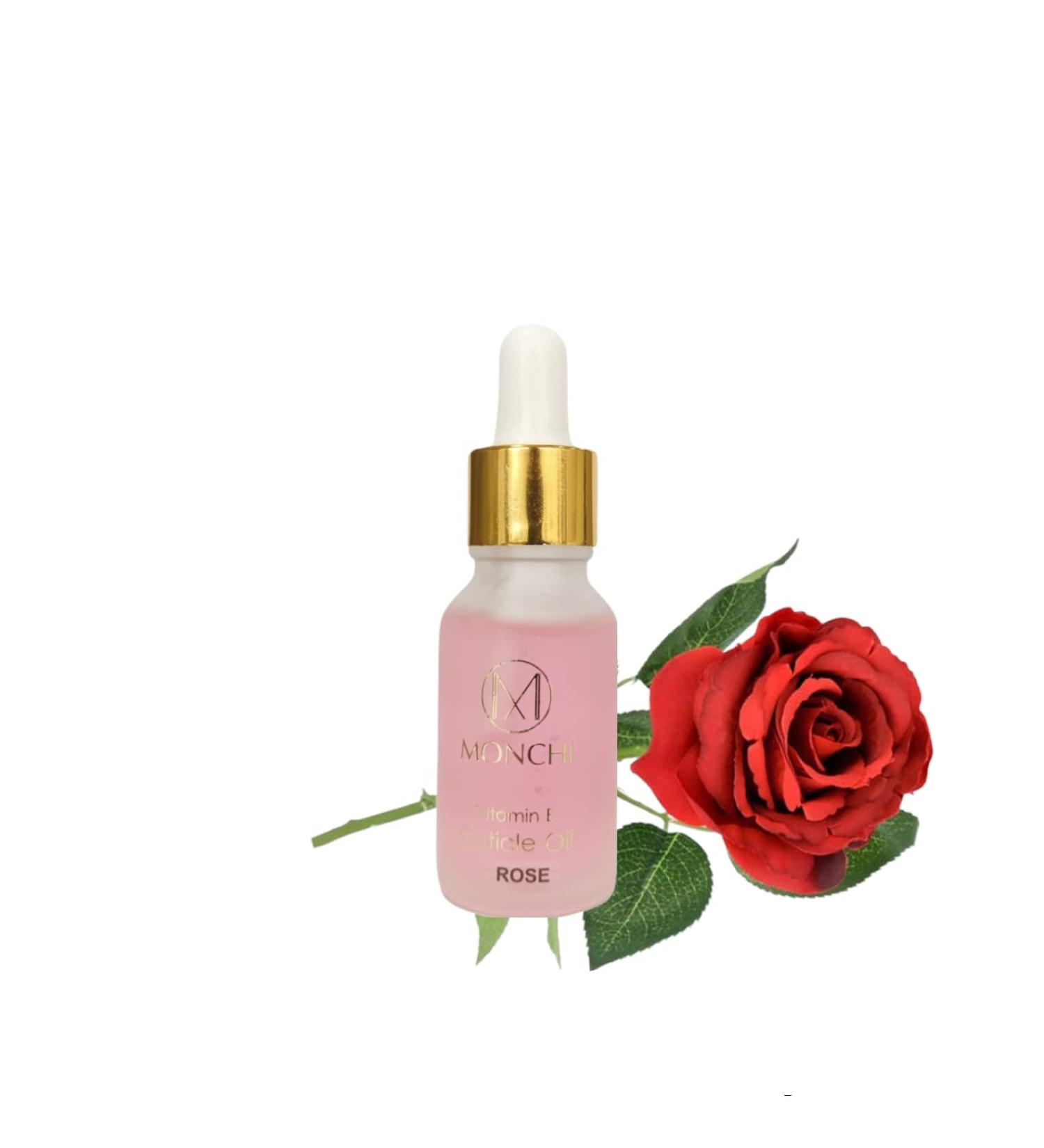 MONCHI Organic Oil Vitamin E Vitamin B Essential Soothe Moisturising Dry Nails Cuticles Treatment Nail Care Repair Growth Oils 15ml/Bottle Rose - Buy Online on GoSupps.com