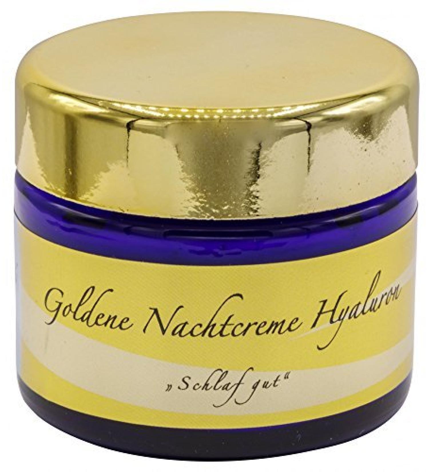 chienterprisede chienterprise Golden night cream hyaluronic acid 50 ml I pampering and natural skin care for a younger and even skin tone at night I with plantbased hyaluronic acid