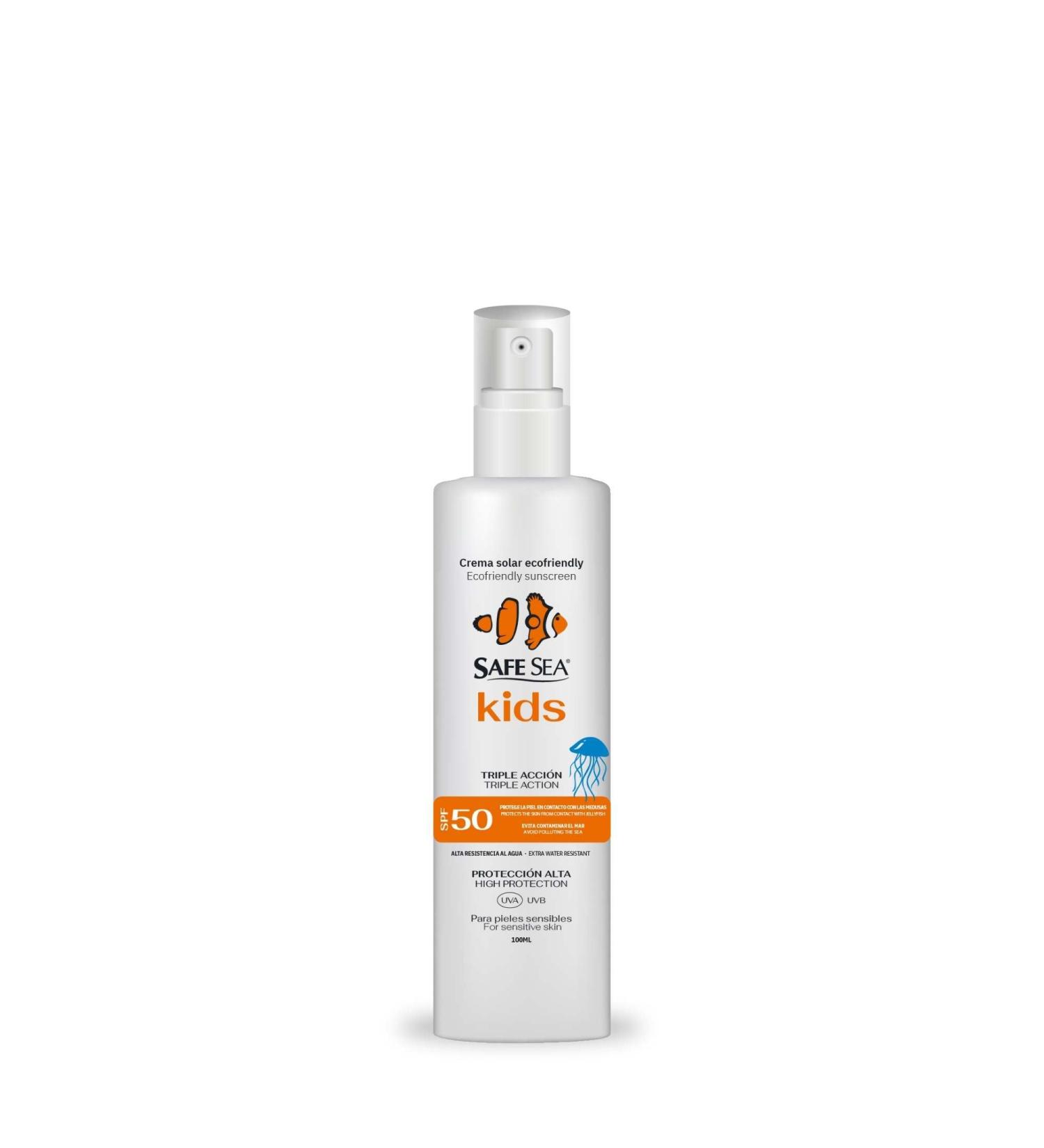  SAFE SEA SAFE SEA - Sting Sun Spray Jelly SPF 50 Vegan Formula High Water Resistance High Protection for Children Ingredients Suitable for Sensitive Skin 100 ml - Buy Online on GoSupps.com