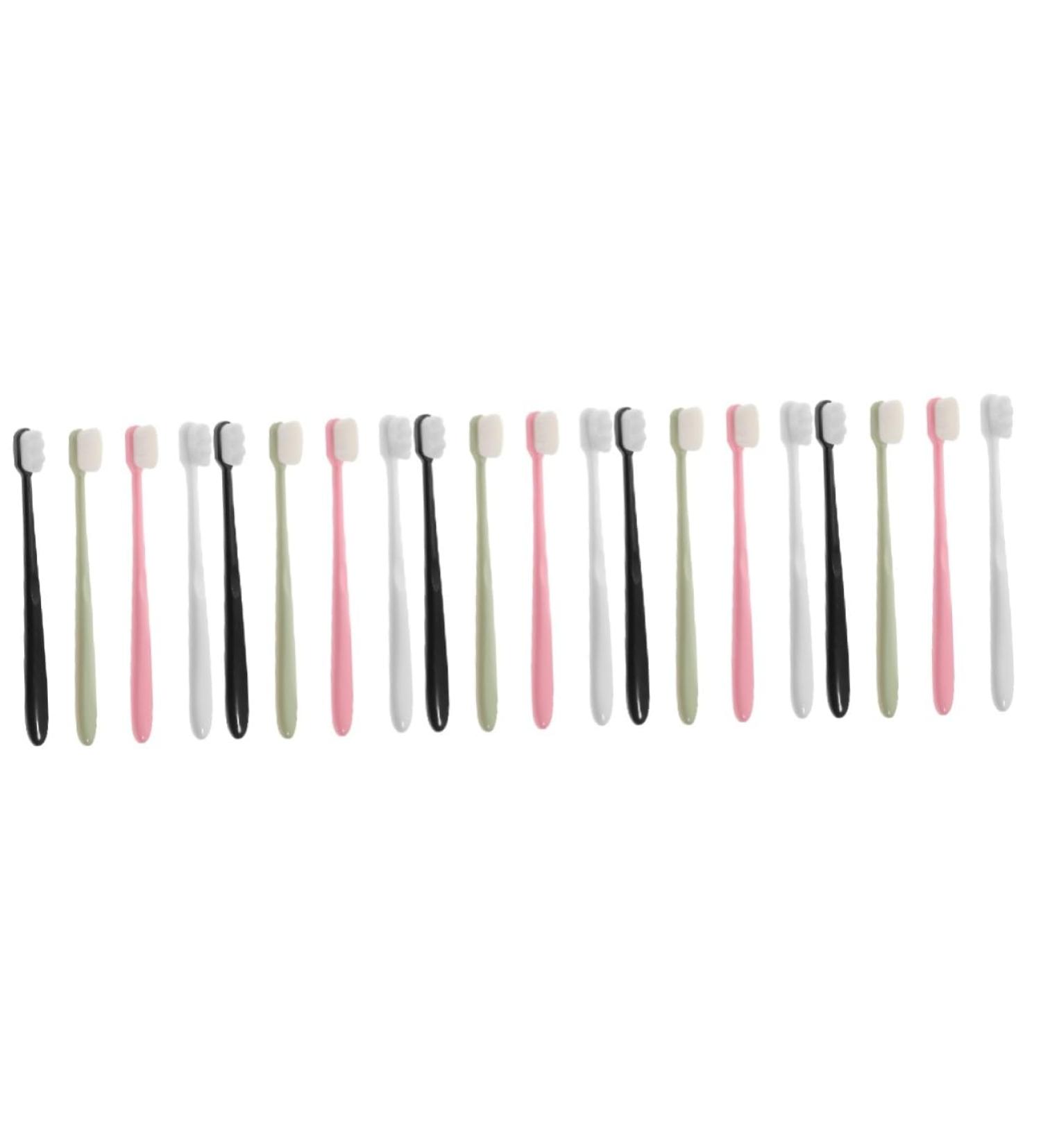 Beavorty Soft Travel Toothbrush Set - 20 Pack Dental Brushes for Effective Oral Care & Gift - Ideal for Travel & Home Use - Buy Online on GoSupps.com