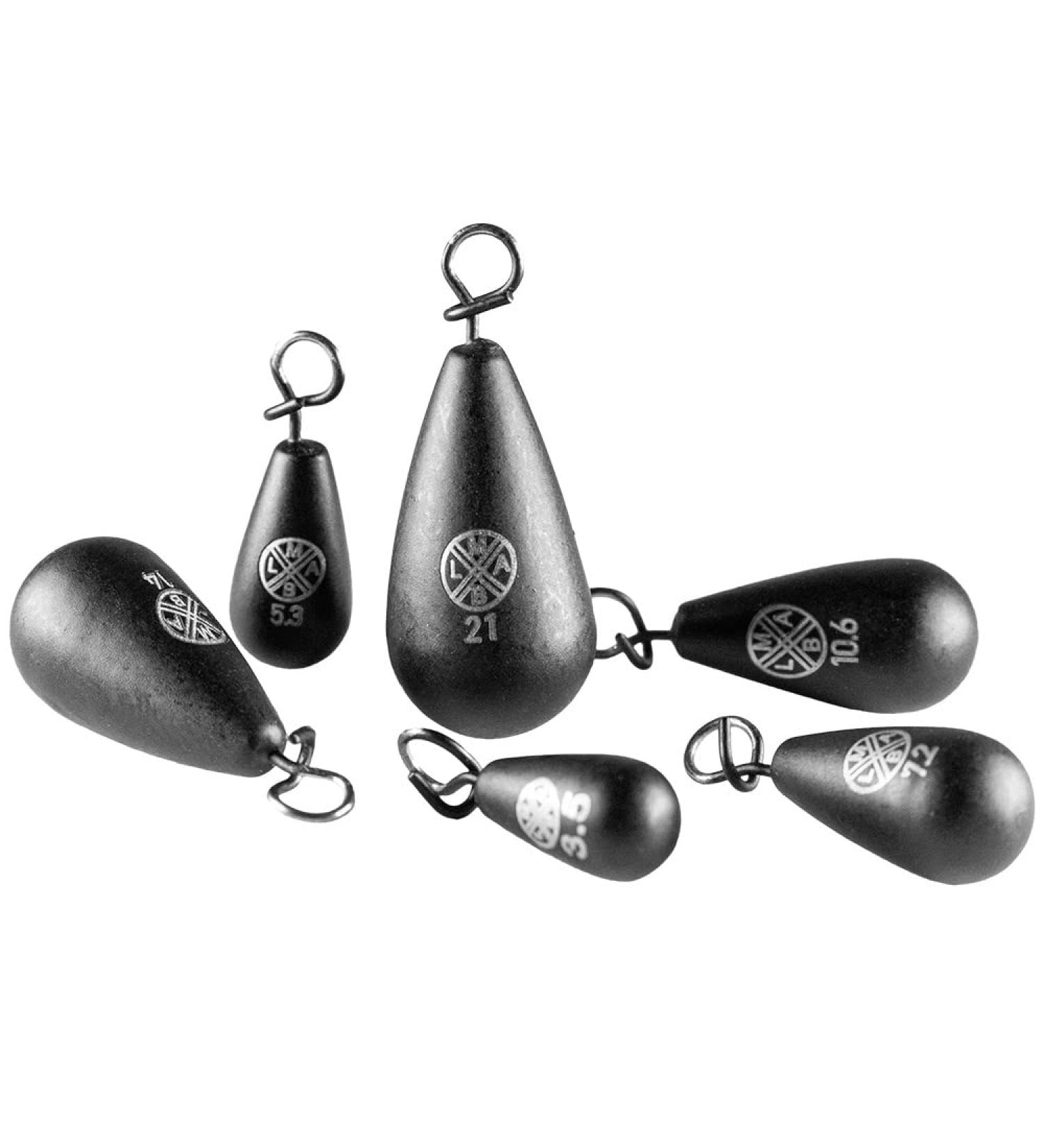 Lmab tungsten Fastach fishing weight lead -free for Shallow Rig & Jika Rig for hanging with clip Weight set coated for barge pikepelge and pikeperch 5.3 g