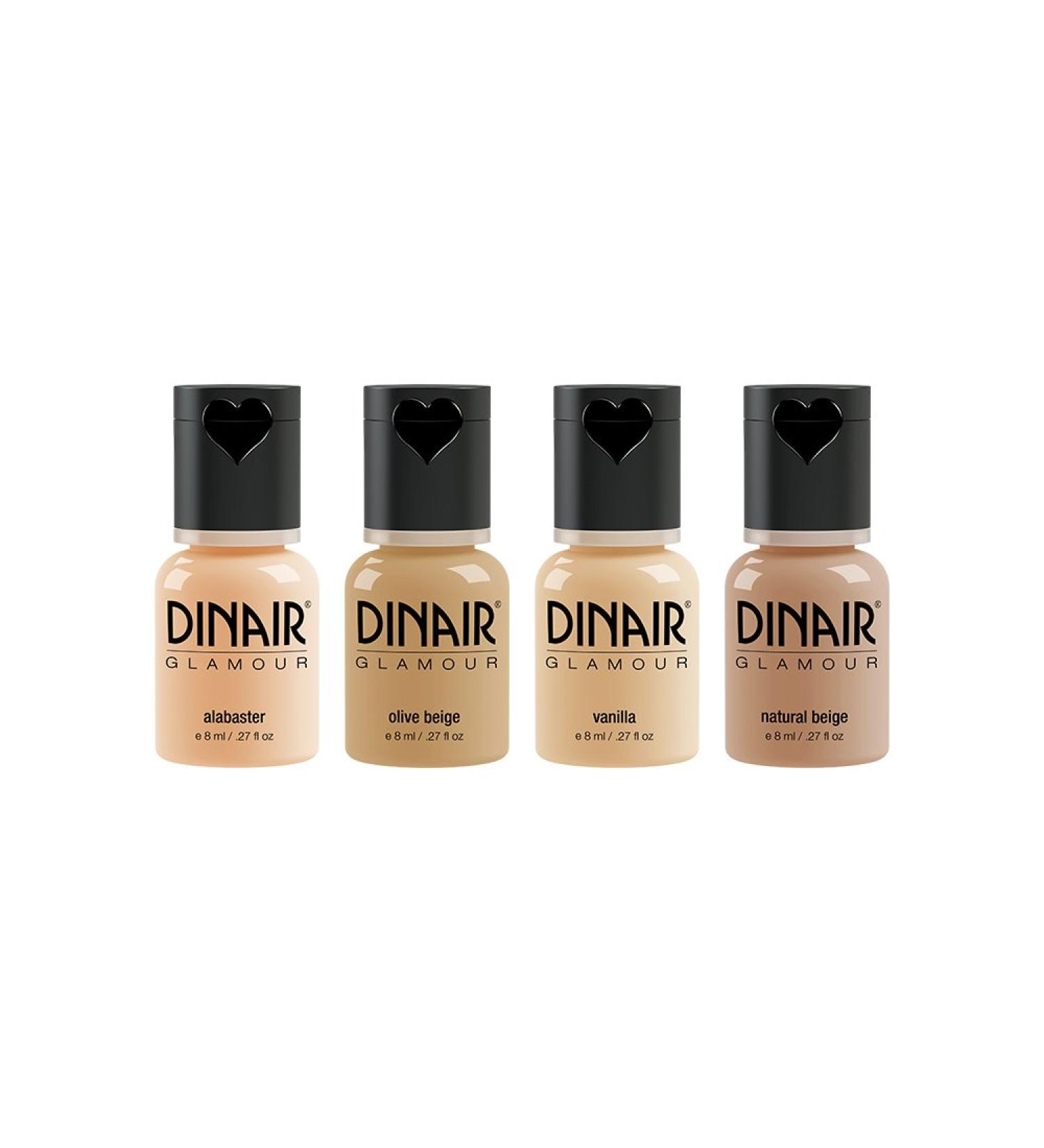 Dinair Airbrush Makeup Foundation | Fair Shades - GLAMOUR | Natural Light Coverage Matte Finish - Buy Online on GoSupps.com