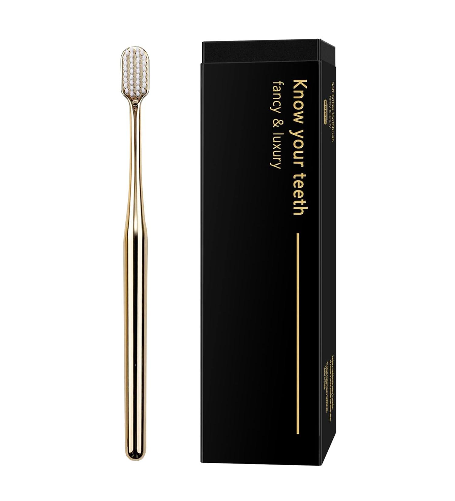 Z-VAPRESS Gold Color Toothbrush Soft Bristles - Gold White - Buy Online on GoSupps.com