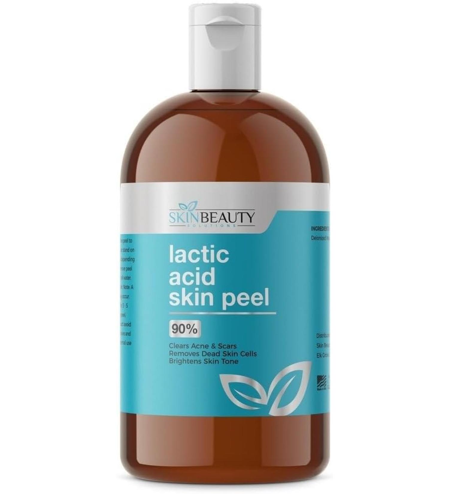 Skin Beauty Solutions (4 Oz / 120 Ml) Lactic Acid 85% Skin Chemical Peel- Alpha Hydroxy (AHA) For Acne Skin Brightening Wrinkles Dry Skin Age Spots Uneven Skin Tone Melasma & More - Buy Online on GoSupps.com