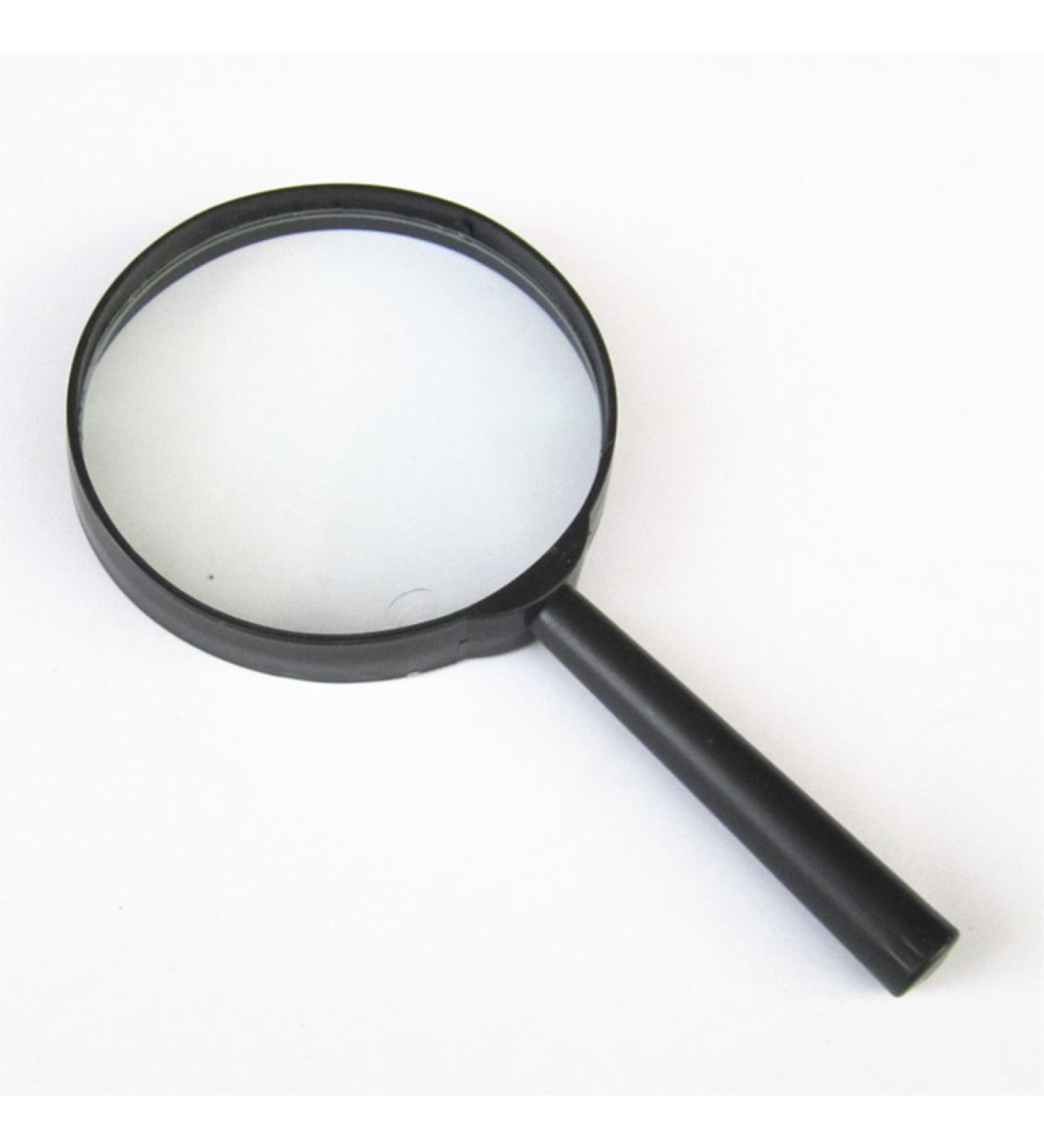 U-M Magnifying Glass 10x Handheld Reusable Plastic Magnifier for Learning Reading Books Newspaper and Fault Finding 10*40MM - Buy Online on GoSupps.com