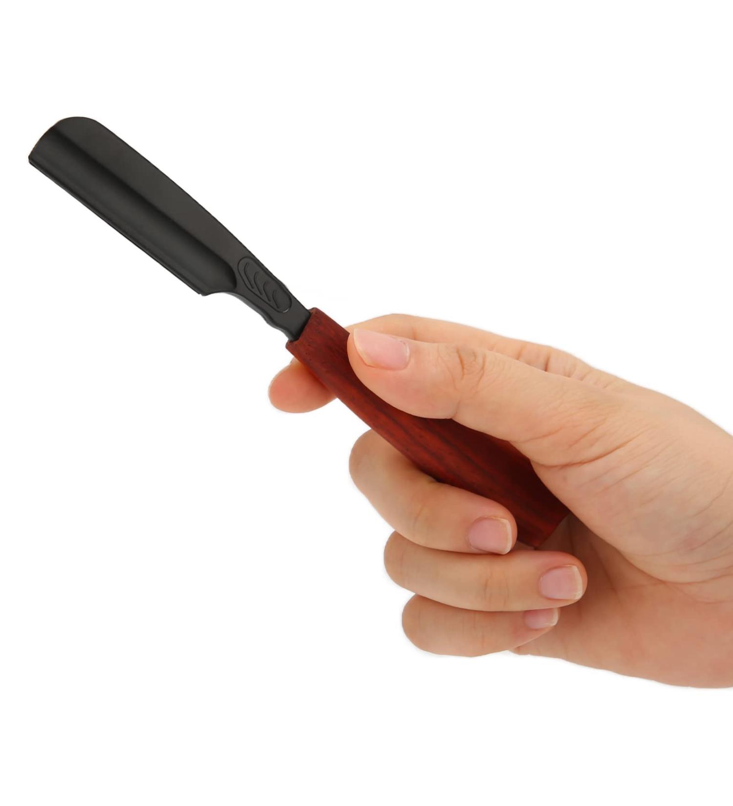 Buy S53-6 Black Zinclegation Straight Edge Razor for Men - Premium Japanese Hairdresser Shaving Tool for Hair & Eyebrows - Buy Online on GoSupps.com