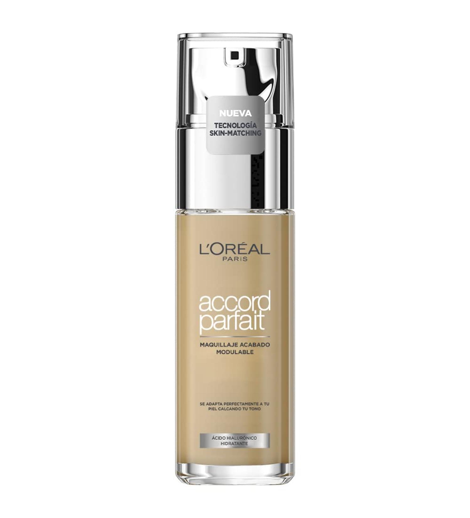 L'Oreal Paris Perfect Match Liquid Foundation SPF 16 30ML - Light Shimmer Honey/Miel 6.N - Buy Online on GoSupps.com