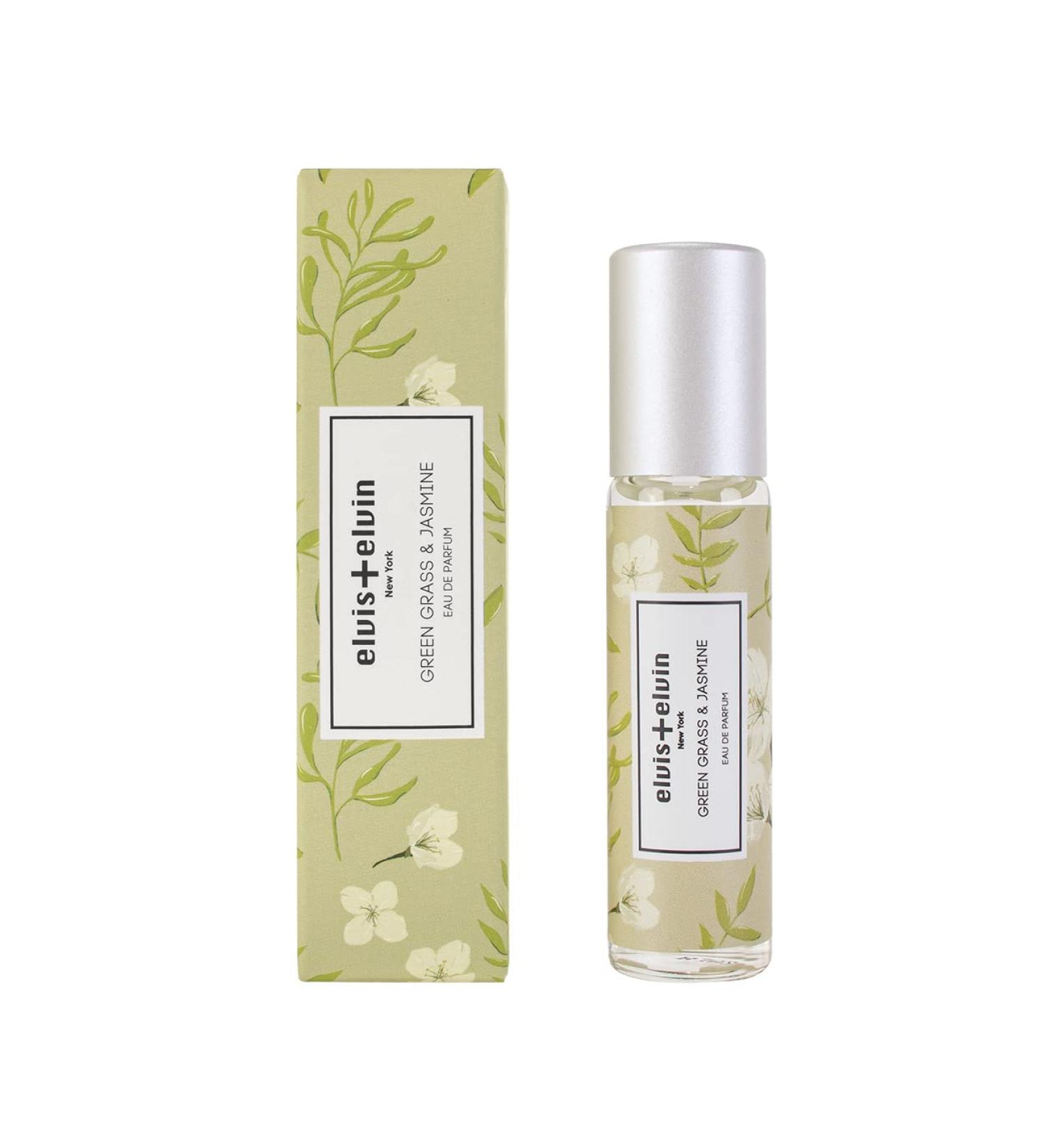 elvis+elvin Clean Eau De Parfum for Women Fragrance Vegan Phthalate & Paraben-Free (Green Grass & Jasmine)